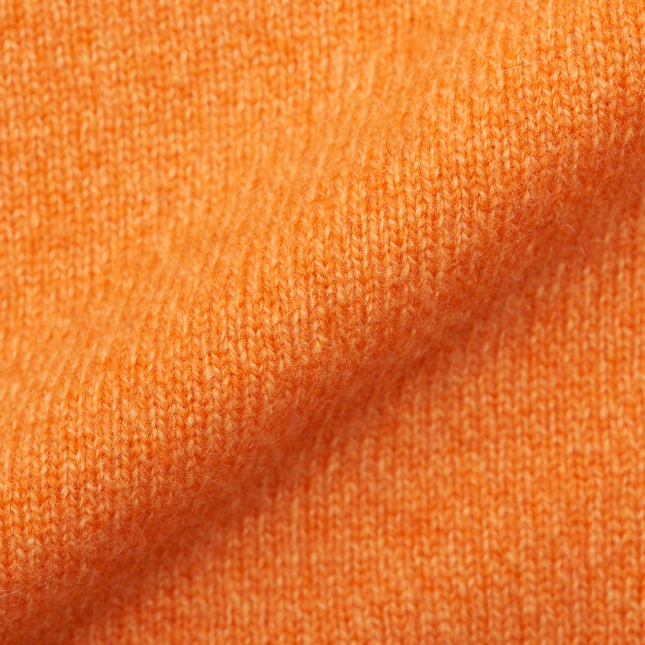 FEDELI Orange Cashmere Raglan Sleeves Crewneck Sweater EU 56 NEW US XXL