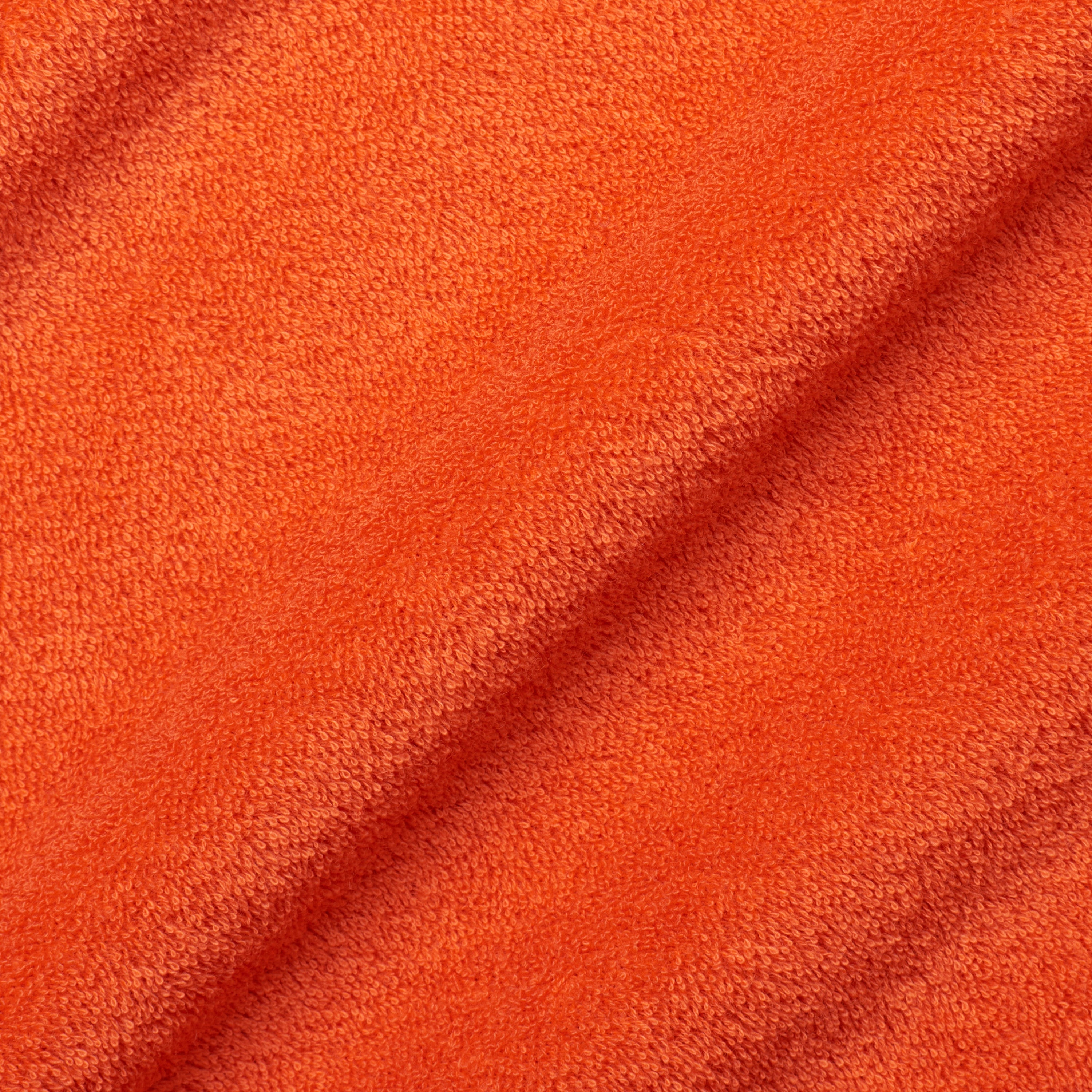 FEDELI Orange Terry Cloth Short Sleeve V-Neck Polo Shirt EU 50 NEW US M Slim Fit FEDELI