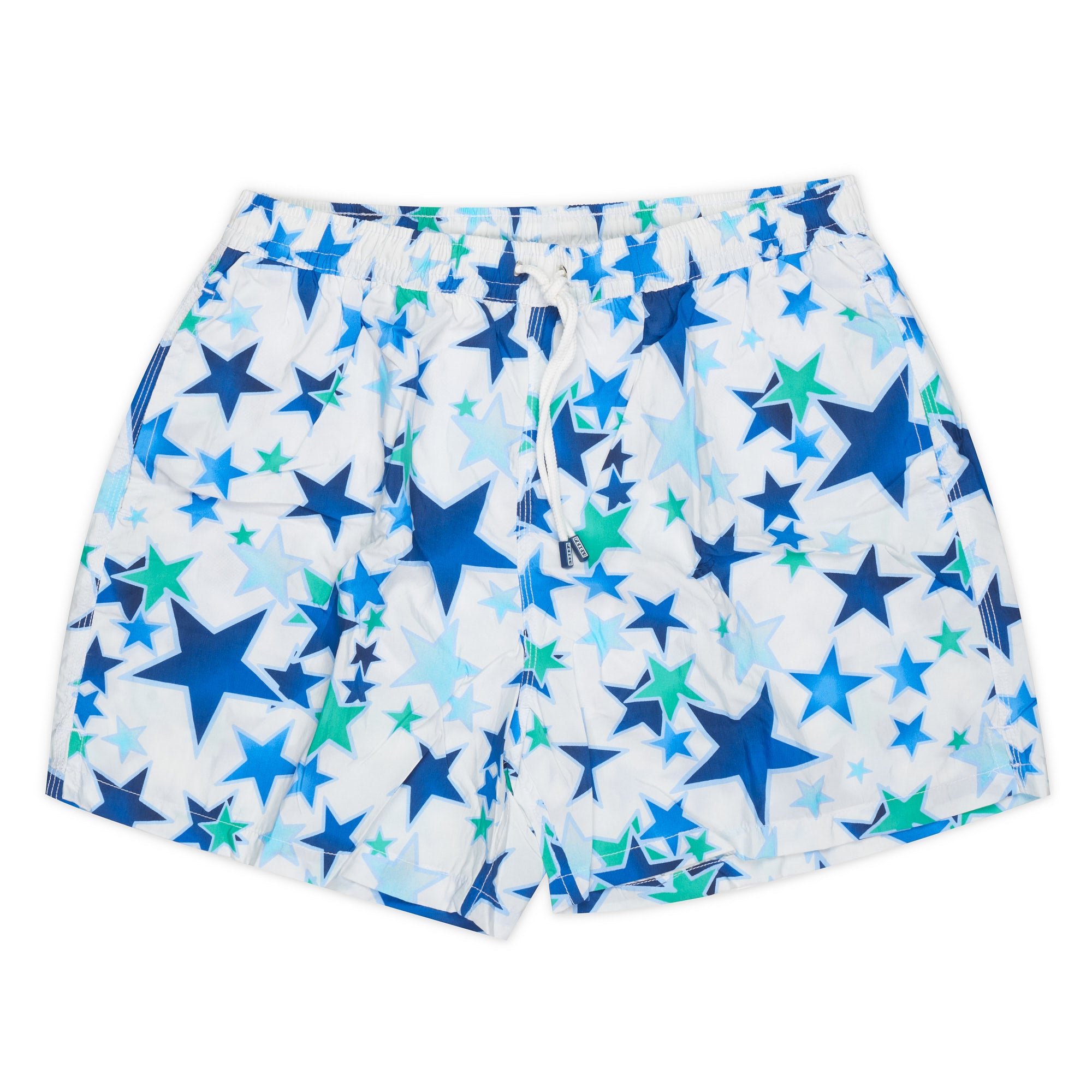 FEDELI White Star Print "Costume" Airstop Swim Shorts Trunks NEW 2XL FEDELI
