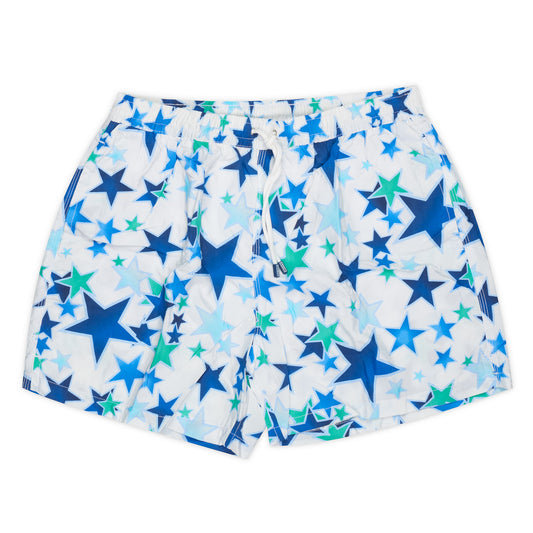 FEDELI White Star Print "Costume" Airstop Swim Shorts Trunks NEW 2XL