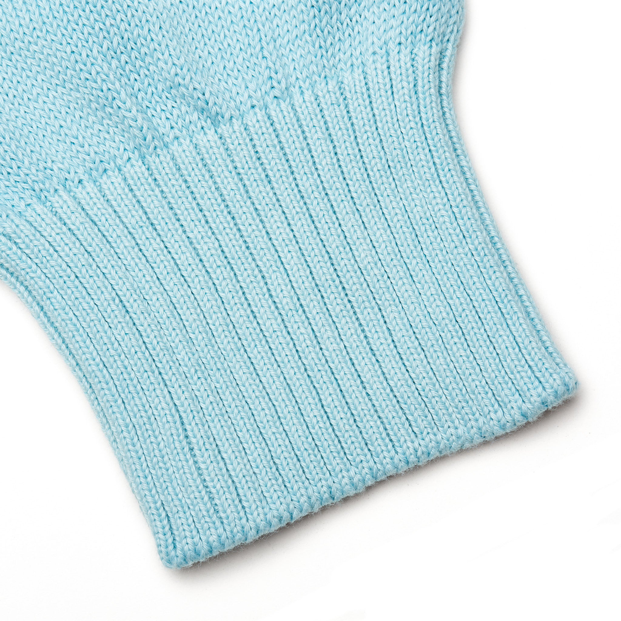 FEDELI "Argentina 8" Blue Supima Cotton Knit Crewneck Sweater 52 NEW US L FEDELI