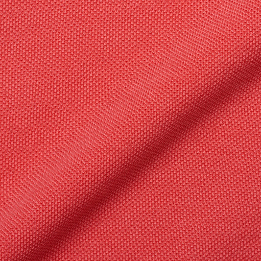 FEDELI "Damper" Dark Pink Cotton Short Sleeve Pique Polo Shirt EU 50 NEW US M