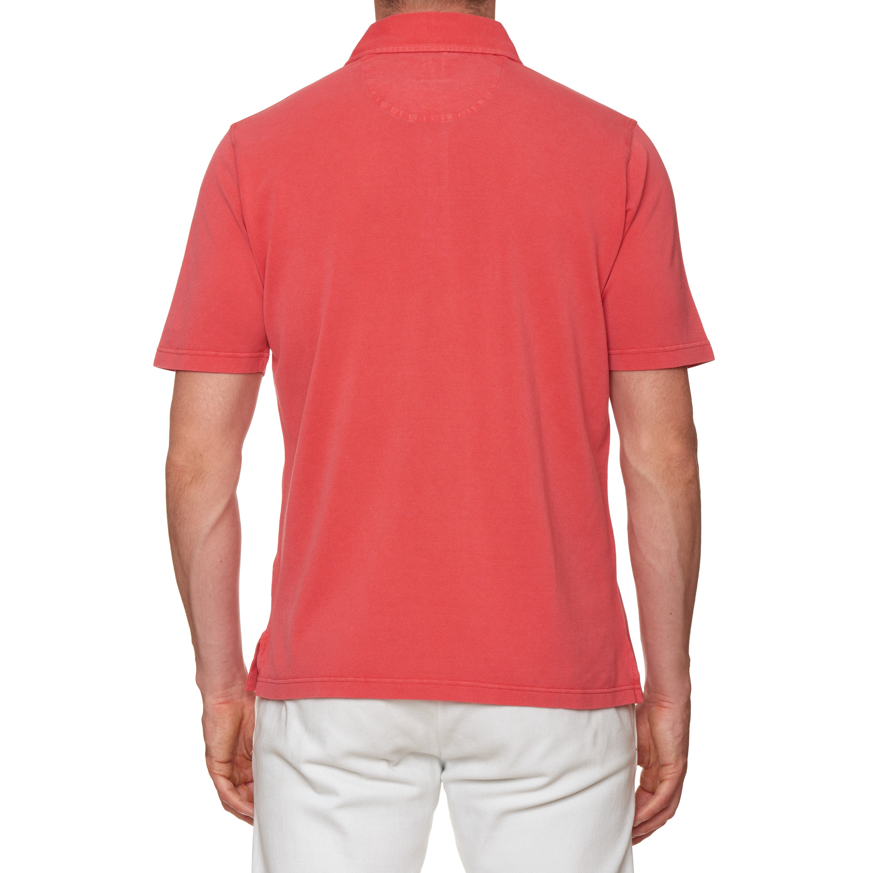 FEDELI "Damper" Dark Pink Cotton Short Sleeve Pique Polo Shirt EU 50 NEW US M FEDELI