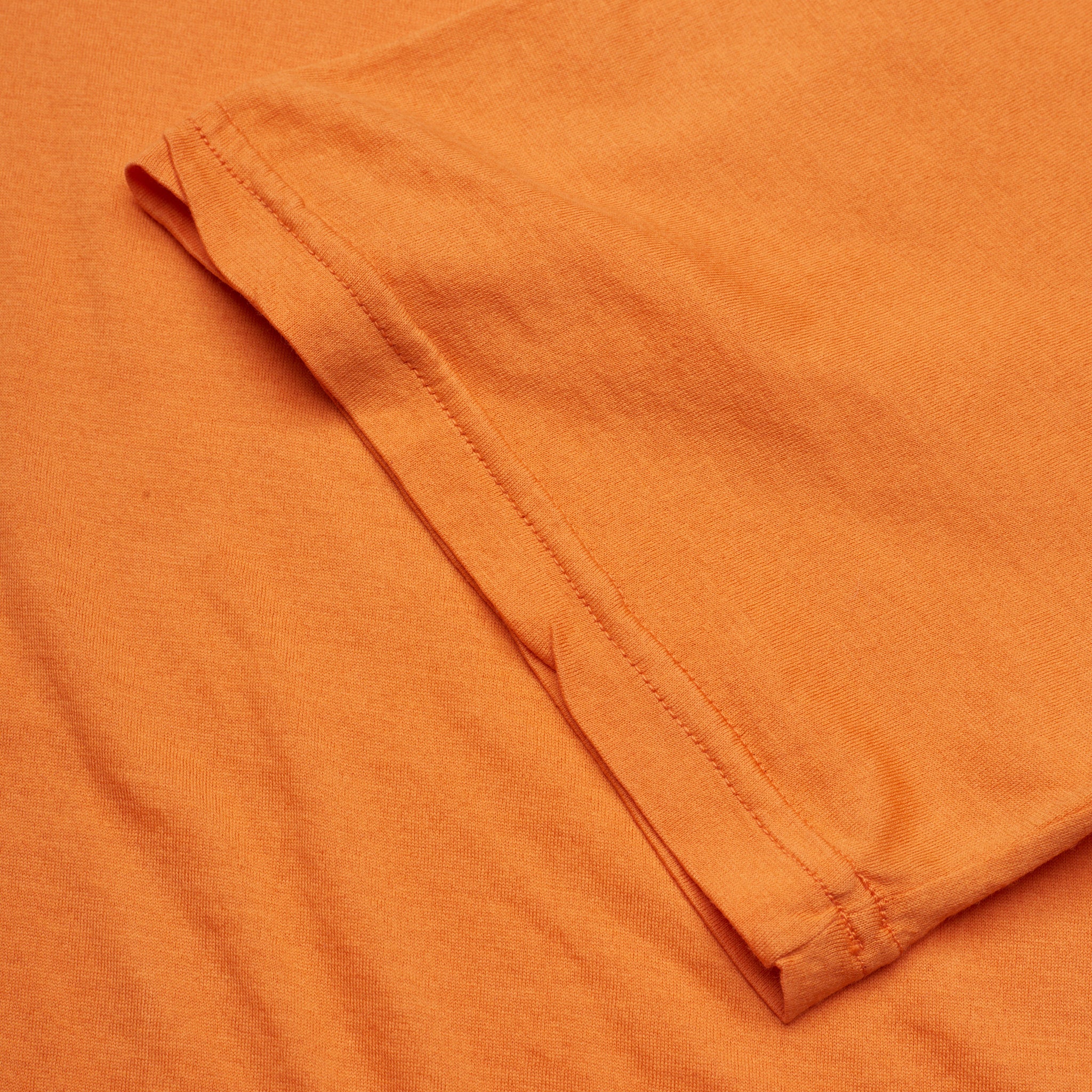 FEDELI "Gary" Orange Cotton Super Light Frosted Short Sleeve T-Shirt 50 NEW US M FEDELI