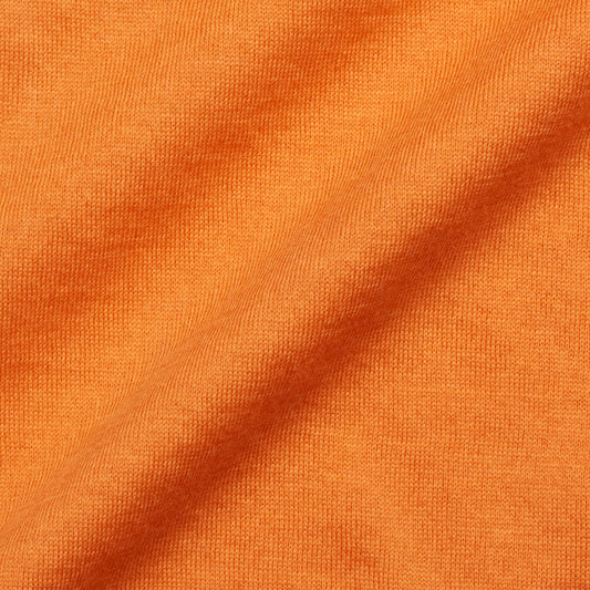 FEDELI "Gary" Orange Cotton Super Light Frosted Short Sleeve T-Shirt 50 NEW US M