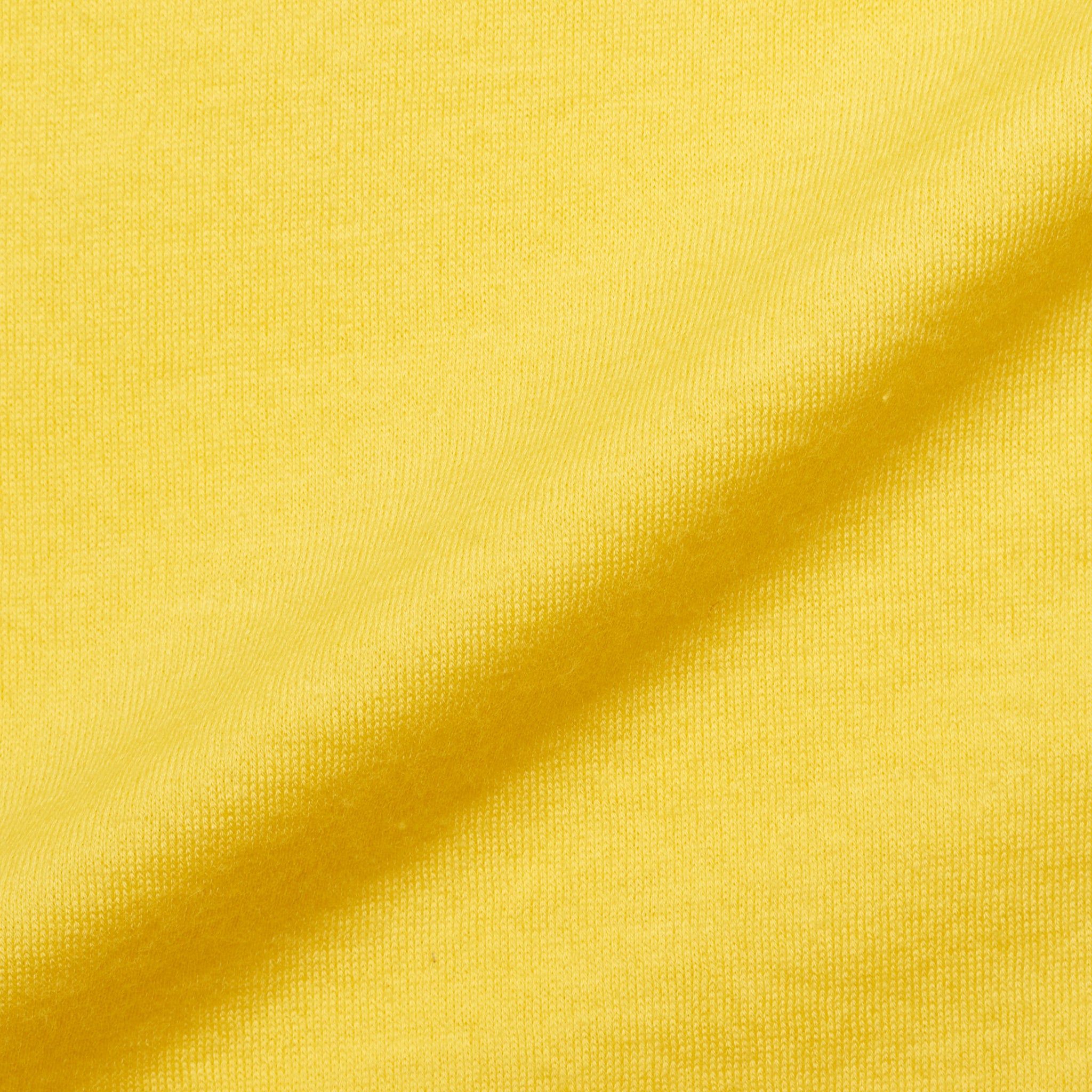 FEDELI "Gary" Yellow Cotton Superlight Frosted Short Sleeve T-Shirt NEW FEDELI