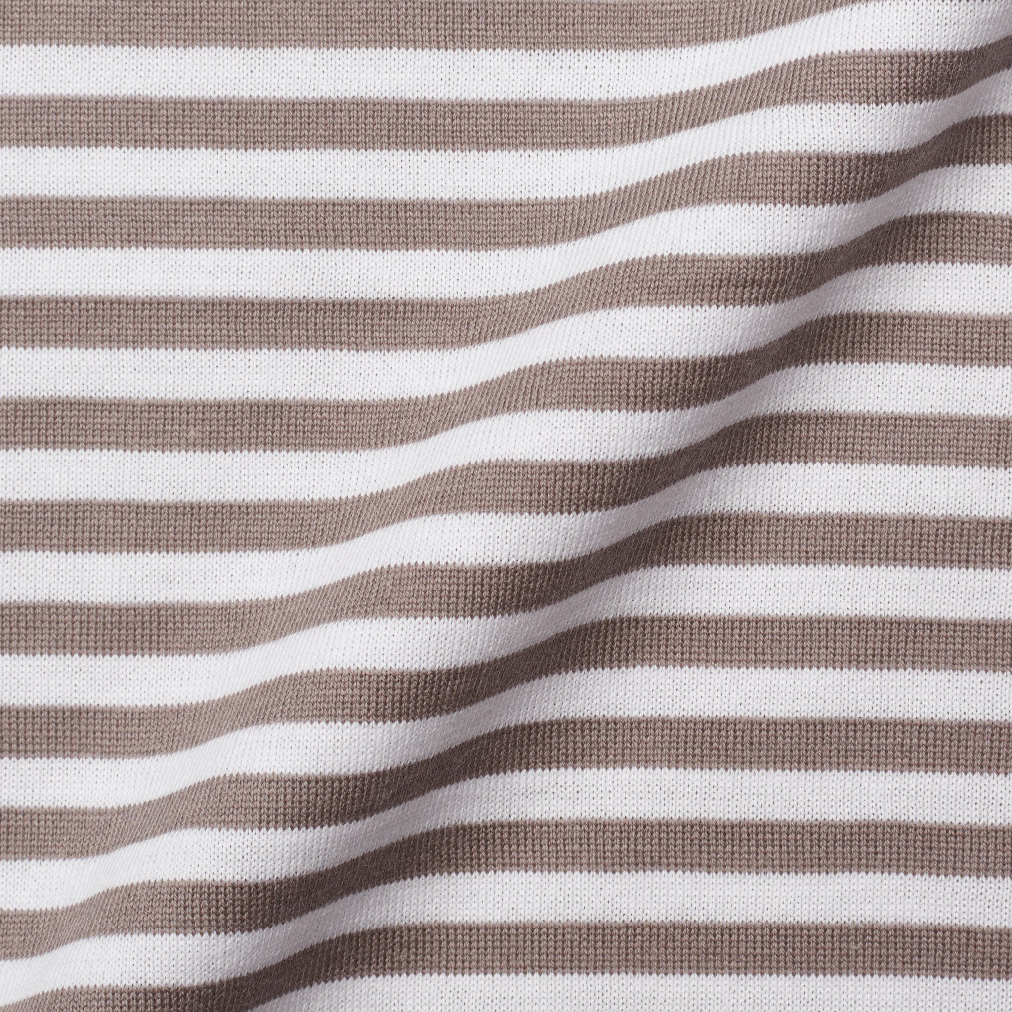 FEDELI "Libeccio" Gray-White Striped Cotton Jersey Polo Shirt NEW FEDELI