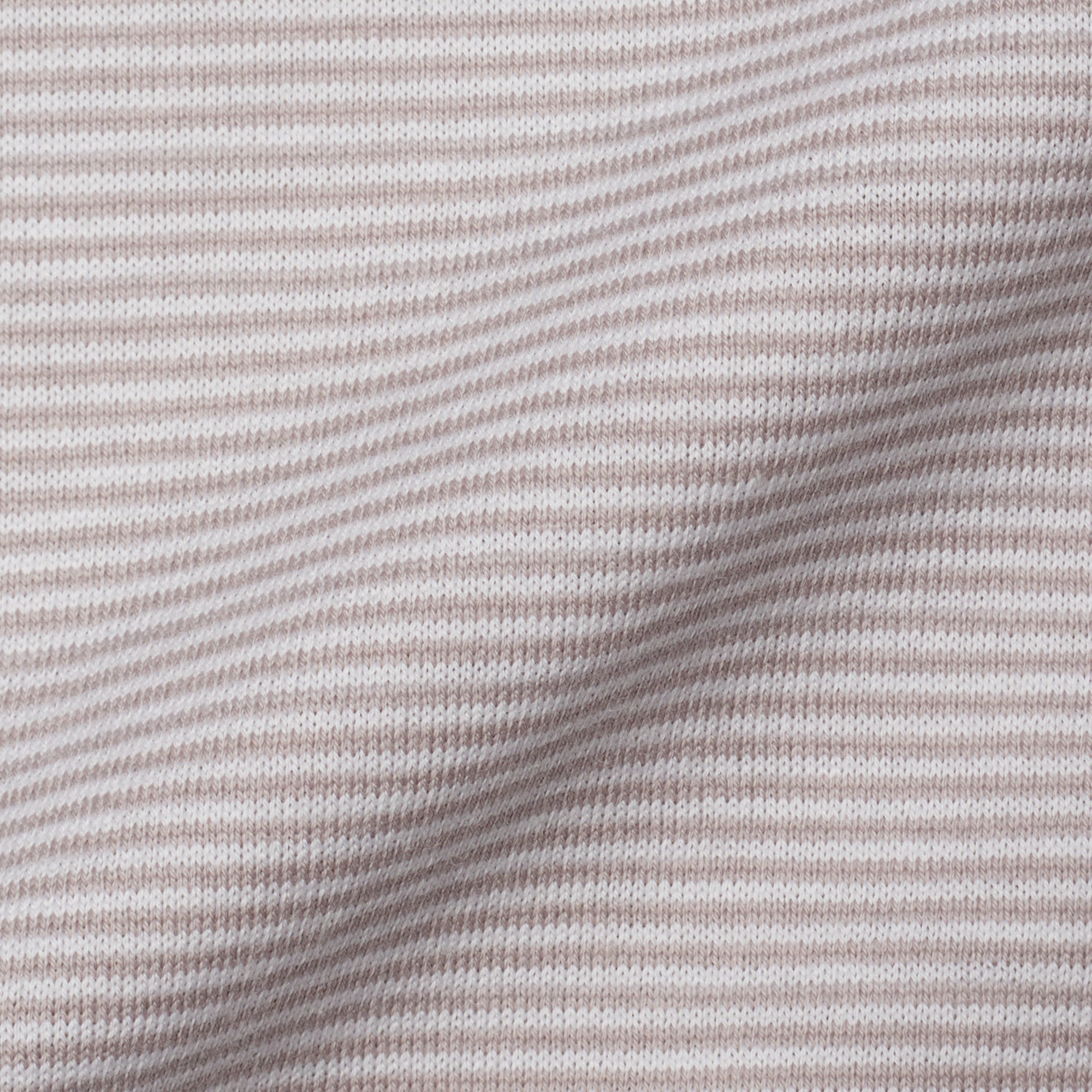 FEDELI "Libeccio" Light Gray Striped Cotton Jersey Polo Shirt EU 54 NEW US XL FEDELI