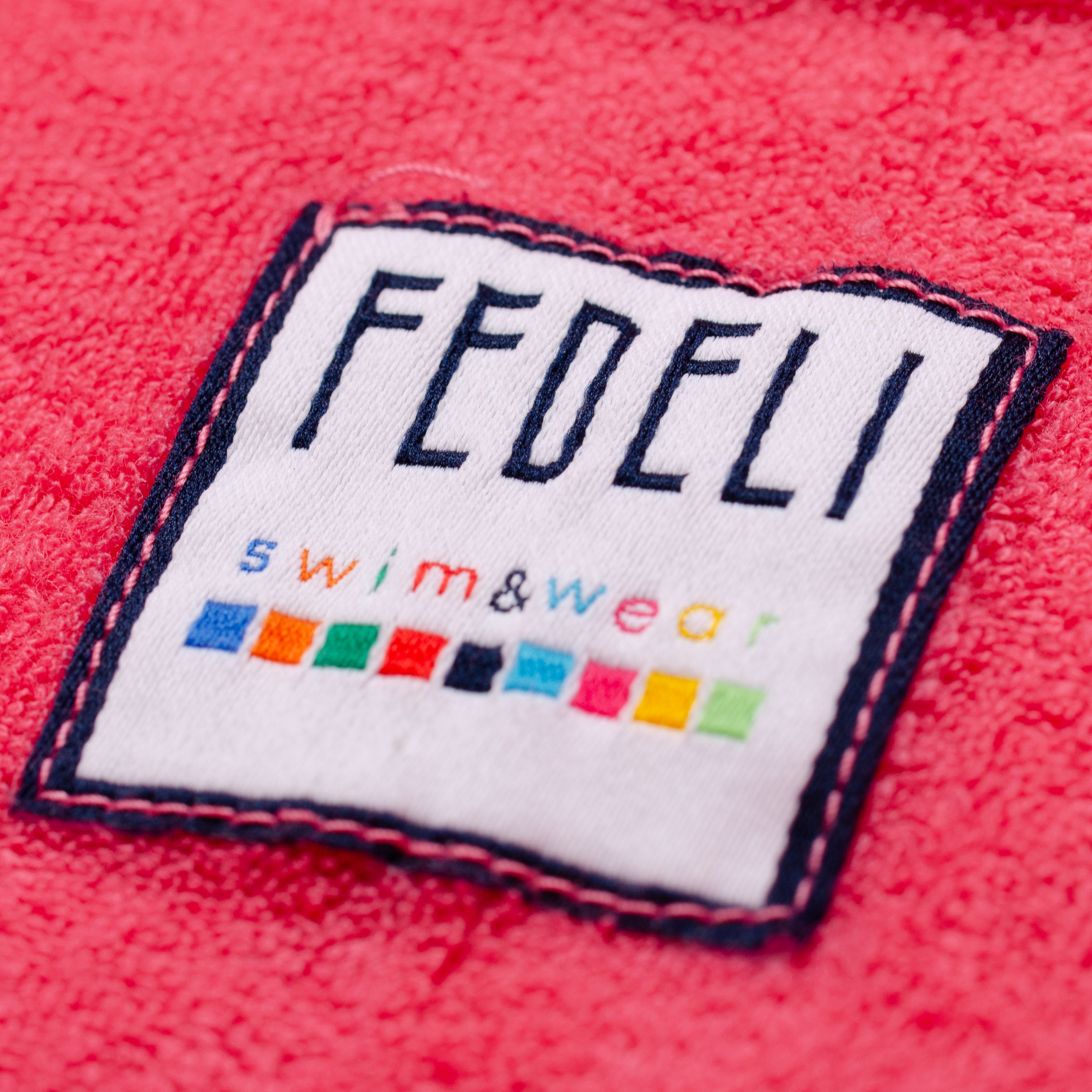 FEDELI "Mondial" Pink Terry Cloth Short Sleeve Polo Shirt NEW Slim Fit FEDELI