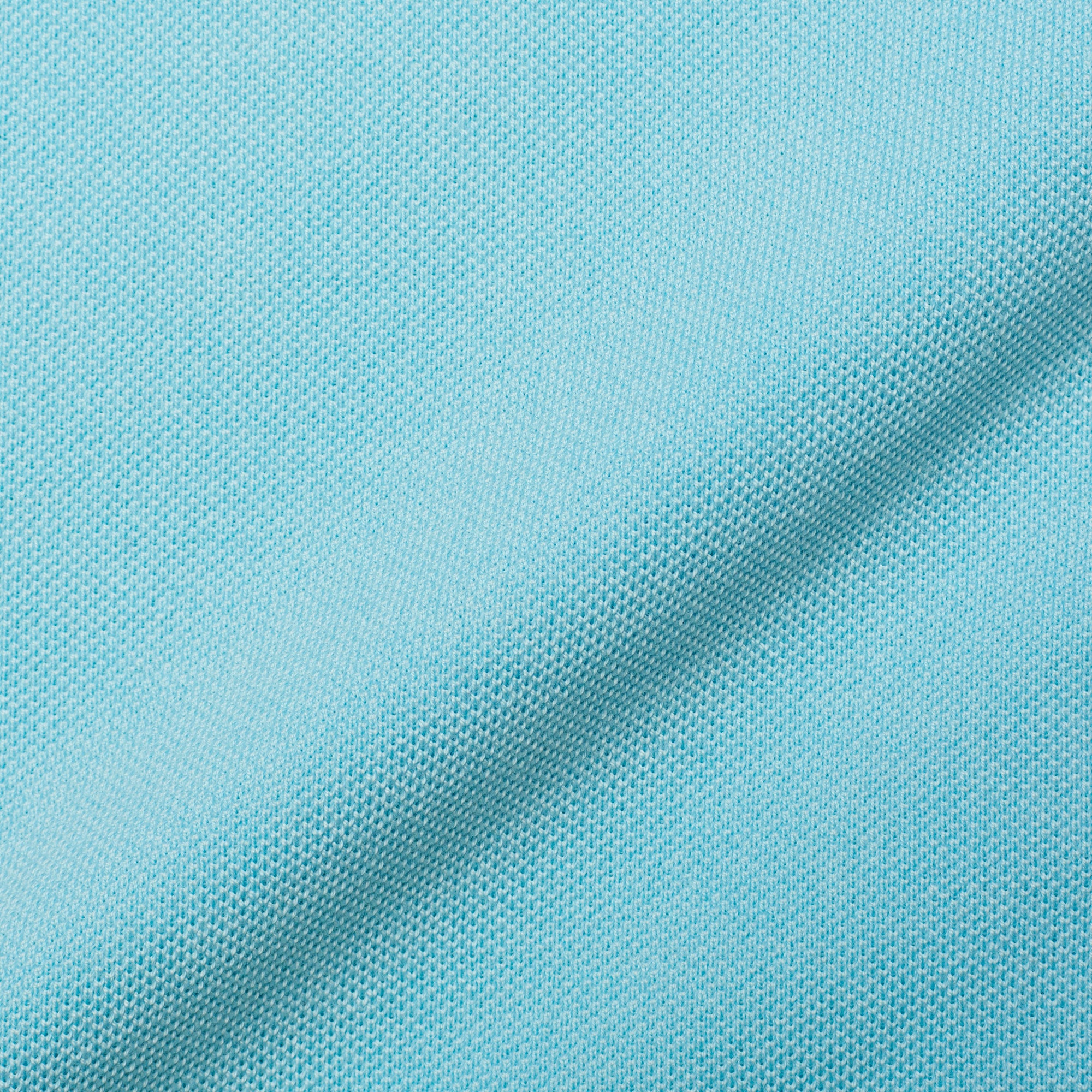 FEDELI "North" Turquoise Cotton Pique Short Sleeve Polo Shirt EU 50 NEW US M FEDELI