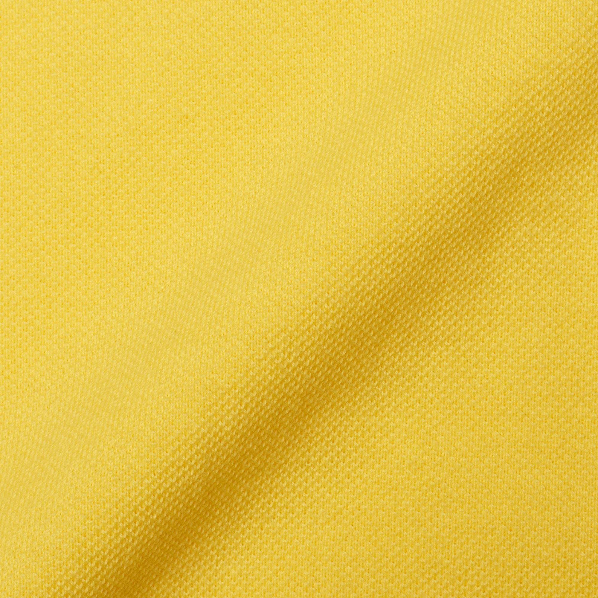 FEDELI "North" Yellow Cotton Pique Short Sleeve Polo Shirt EU 52 NEW US L FEDELI