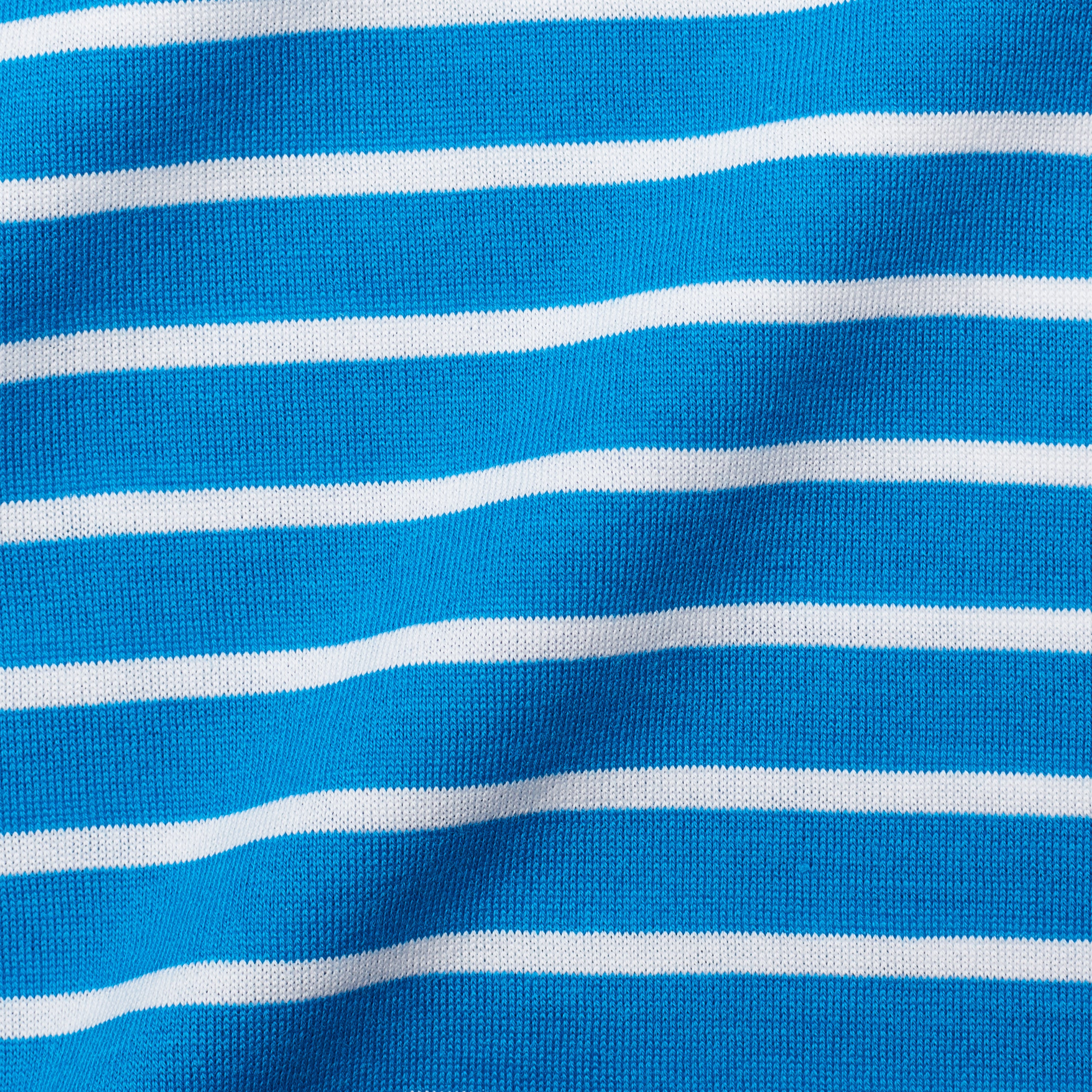 FEDELI Peter Blue-White Striped Cotton Jersey Short Sleeve Polo Shirt 54 NEW US XL FEDELI