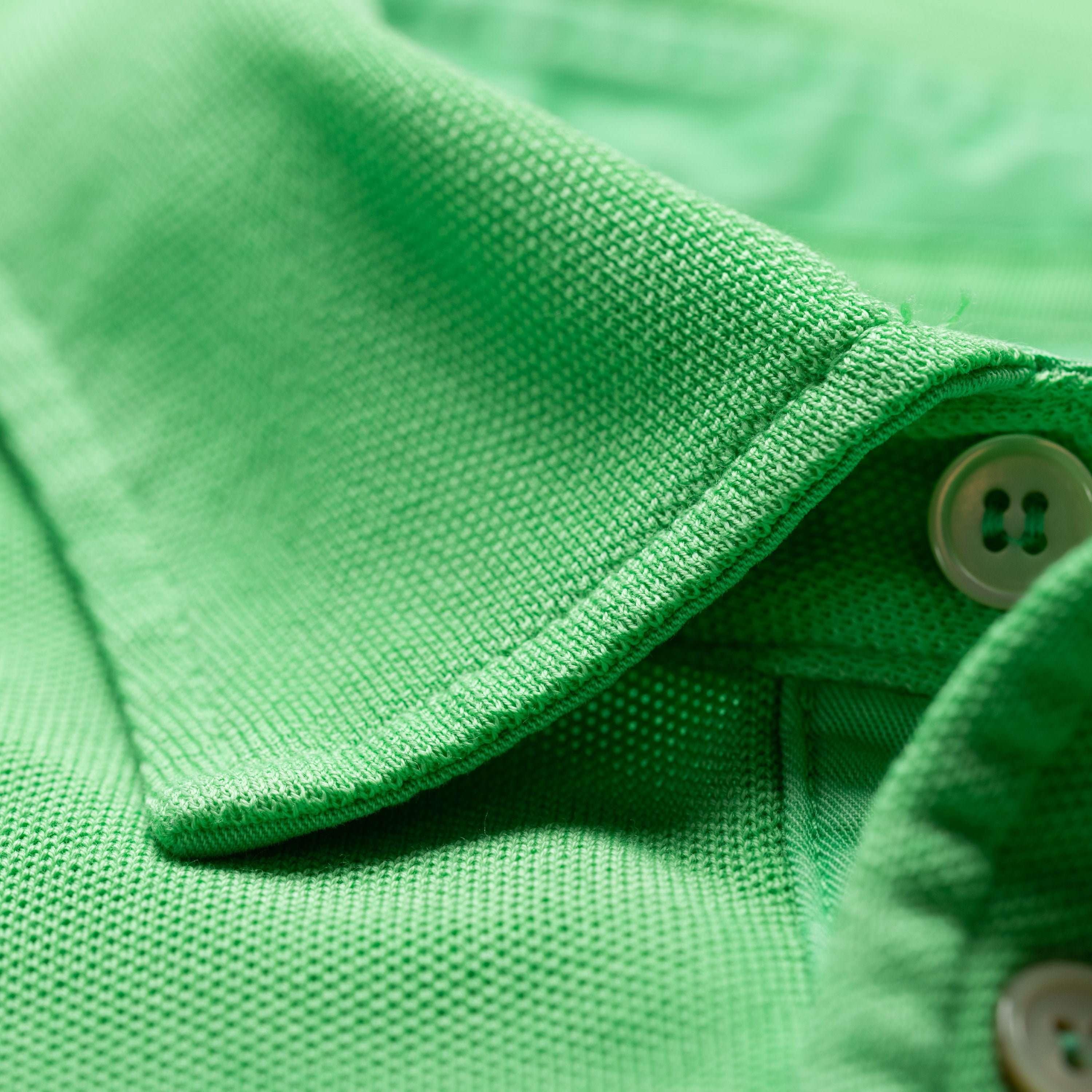 FEDELI Green Cotton Pique Frosted Short Sleeve Polo Shirt EU 52 NEW US L FEDELI