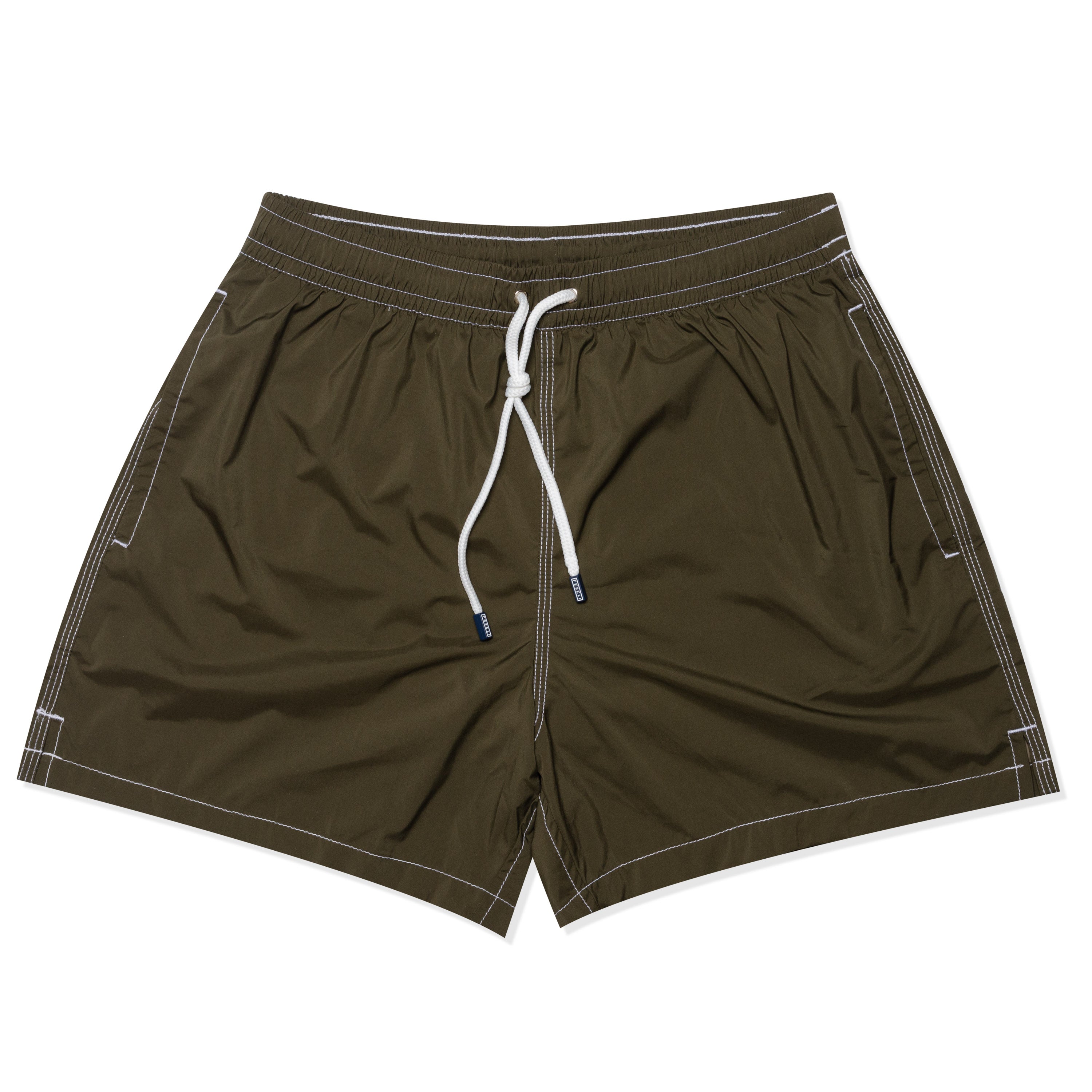 FEDELI Army Green Madeira Airstop Swim Shorts Trunks NEW 3XL