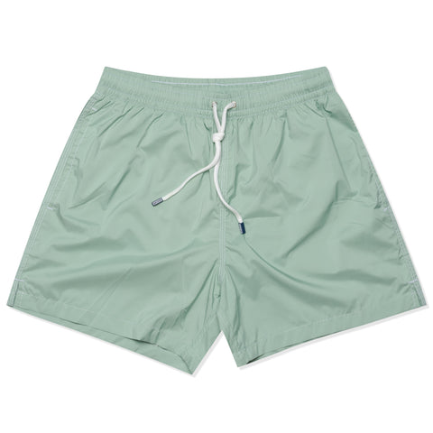 FEDELI Light Olive Madeira Airstop Swim Shorts Trunks NEW – SARTORIALE