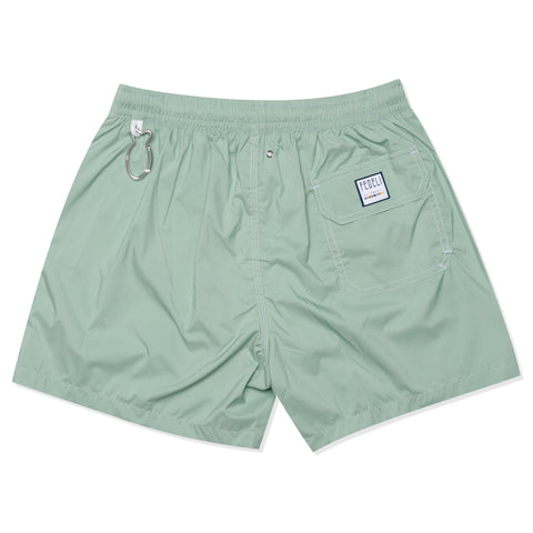 FEDELI Light Olive Madeira Airstop Swim Shorts Trunks NEW – SARTORIALE