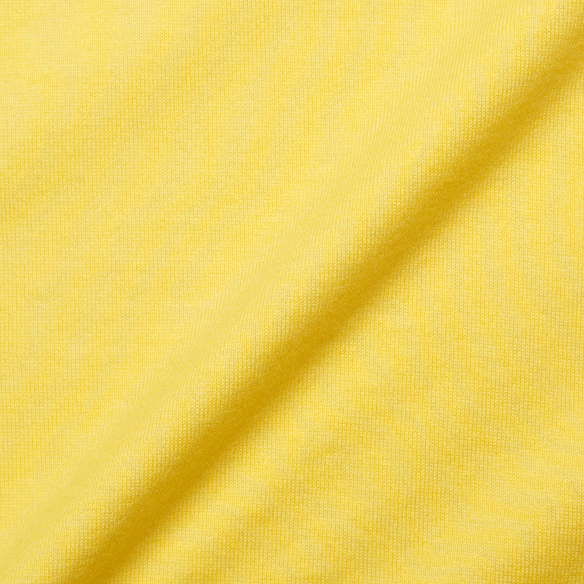 FEDELI "Zero" Yellow Organic Cotton Jersey Polo Shirt EU 52 NEW US L Slim Fit FEDELI