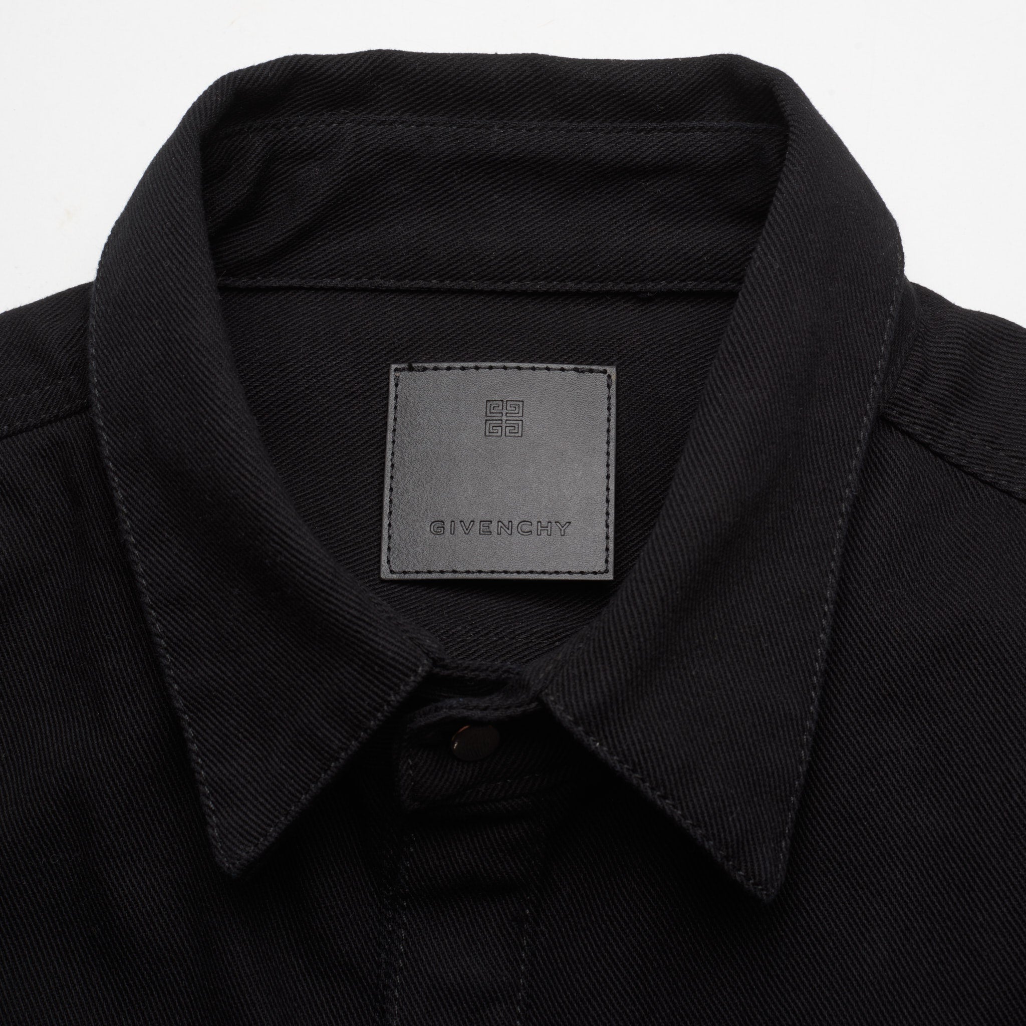 GIVENCHY Paris Black Denim Shirt Jacket NEW Size XL