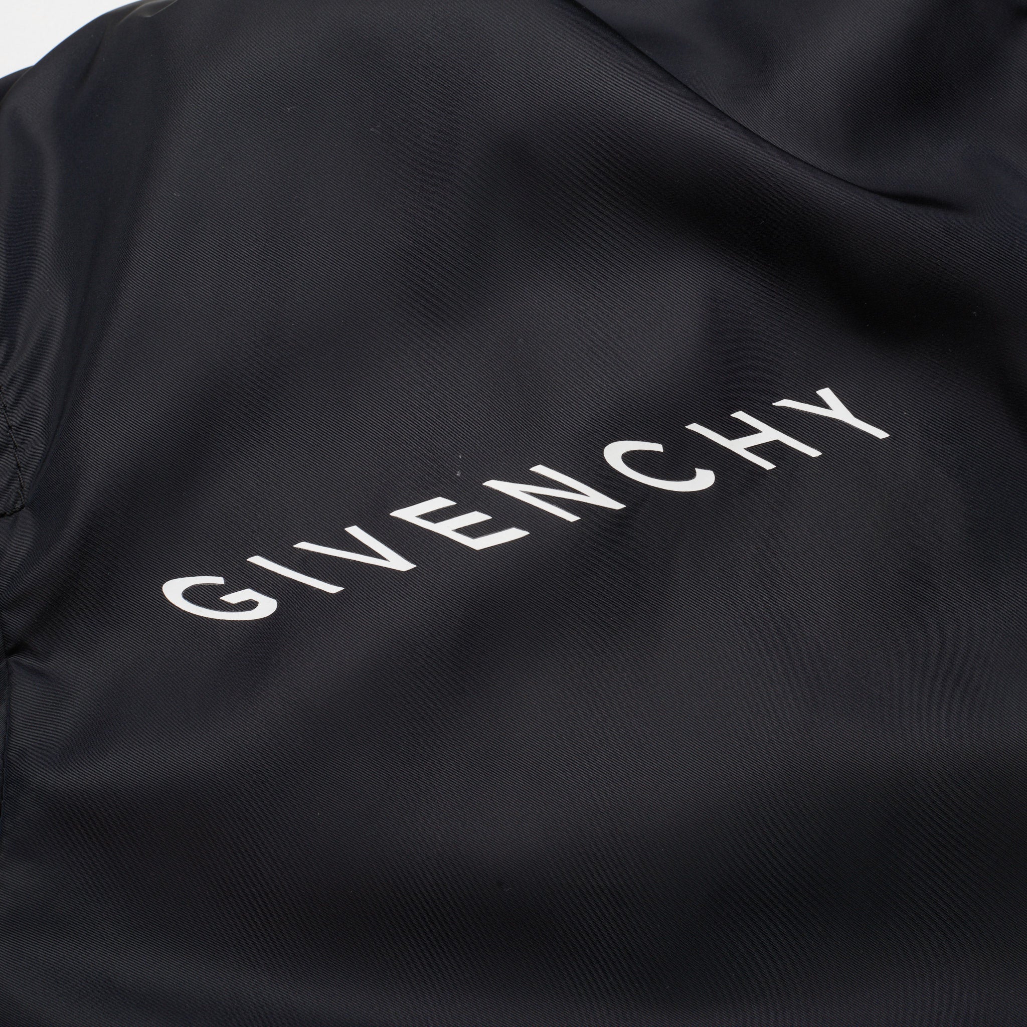 GIVENCHY Paris Black Hooded Windbreaker Jacket NEW GIVENCHY