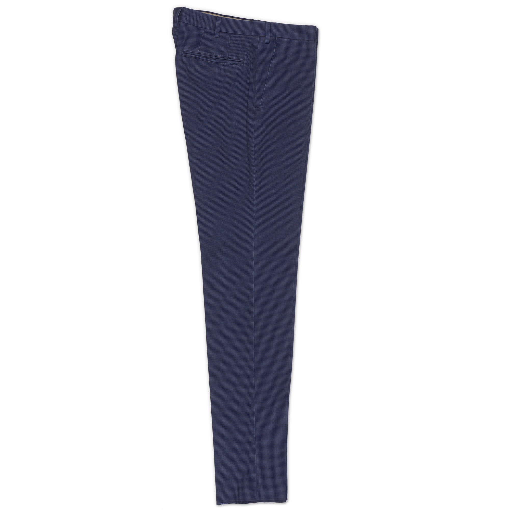 INCOTEX (Slowear) Blue Shepherd Check Cotton Stretch Pants NEW Slim Fit
