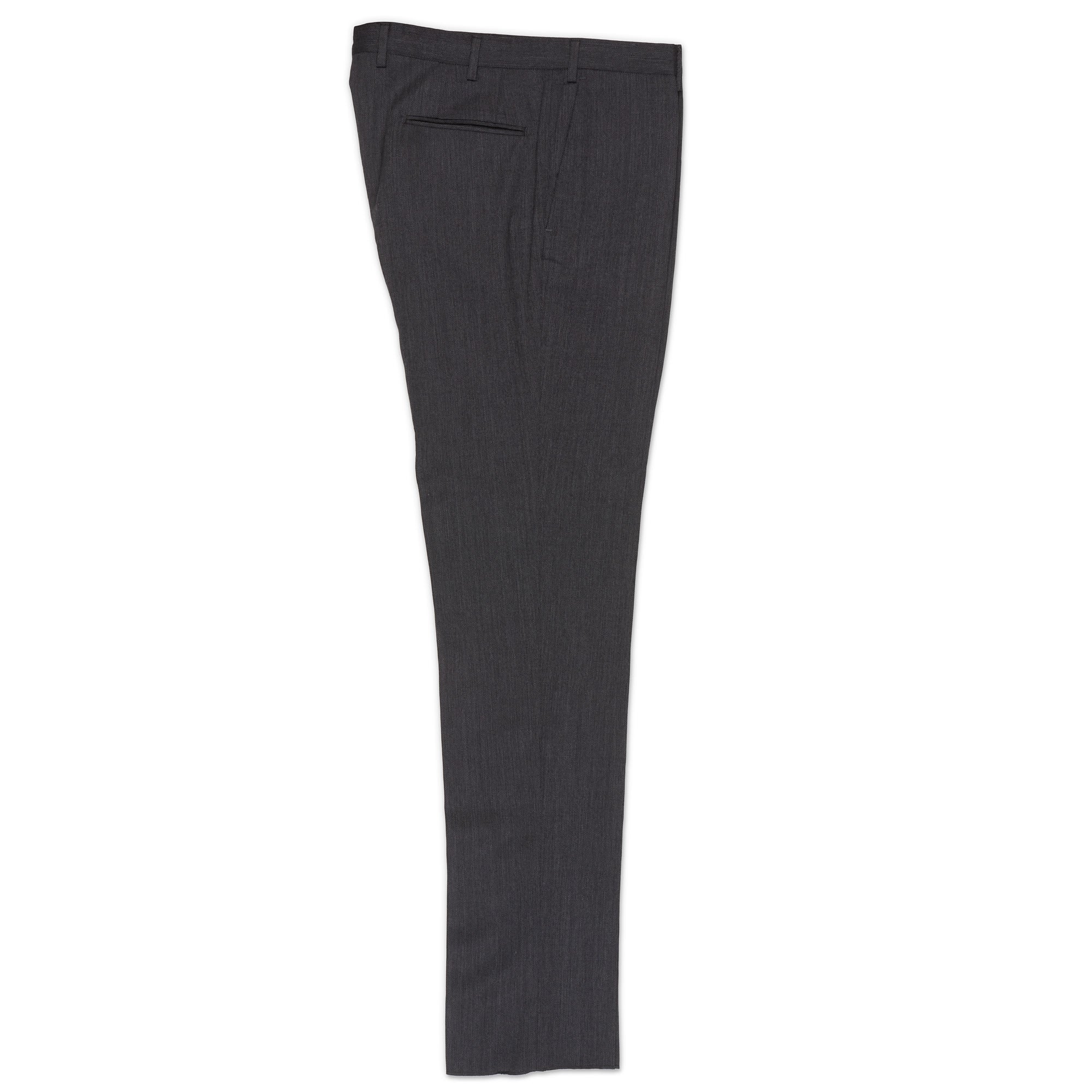 INCOTEX (Slowear) Gray Birdseye Wool Flat Front Dress Pants EU 54 NEW US 38 Slim