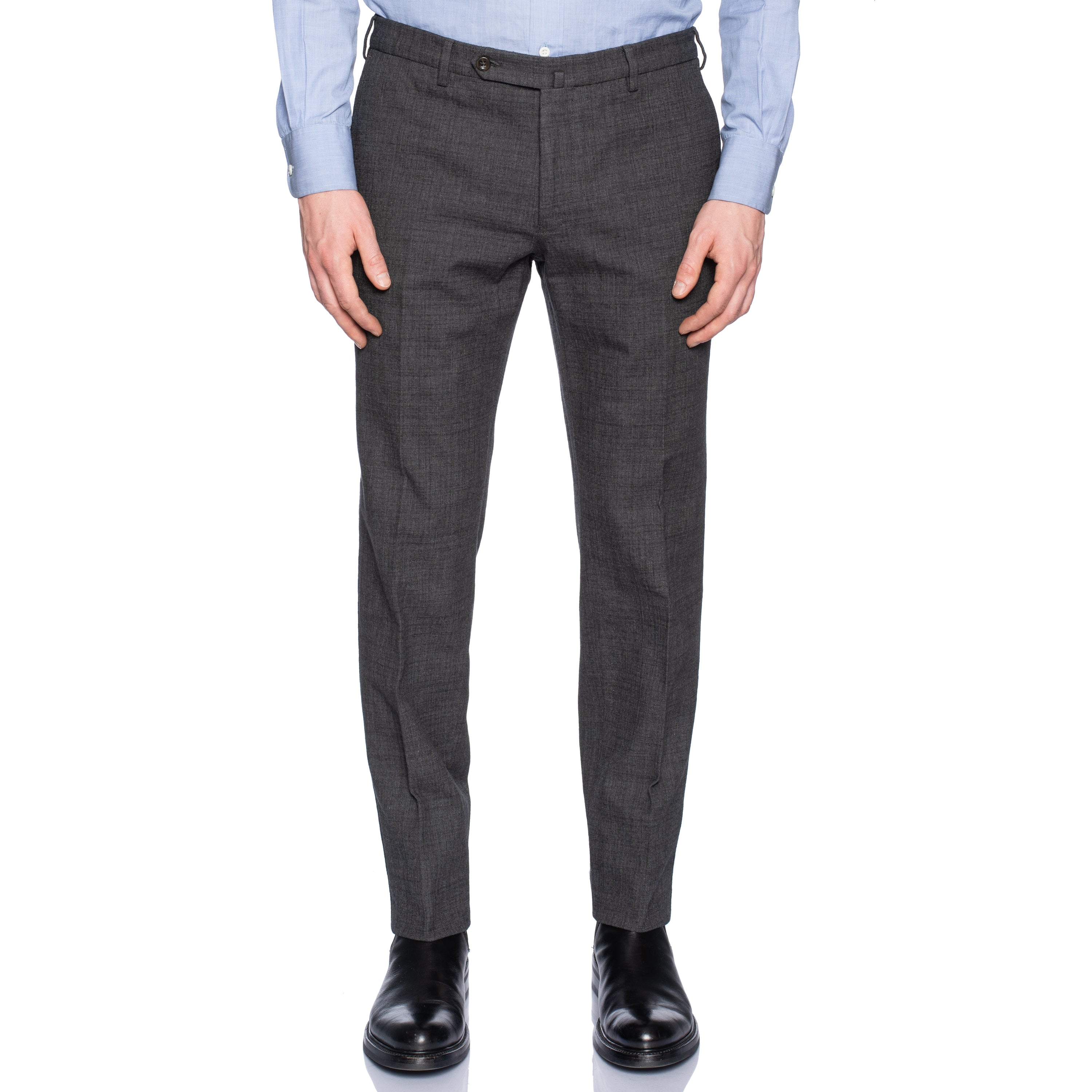 INCOTEX (Slowear) Gray Cotton Dress Pants NEW Slim Fit