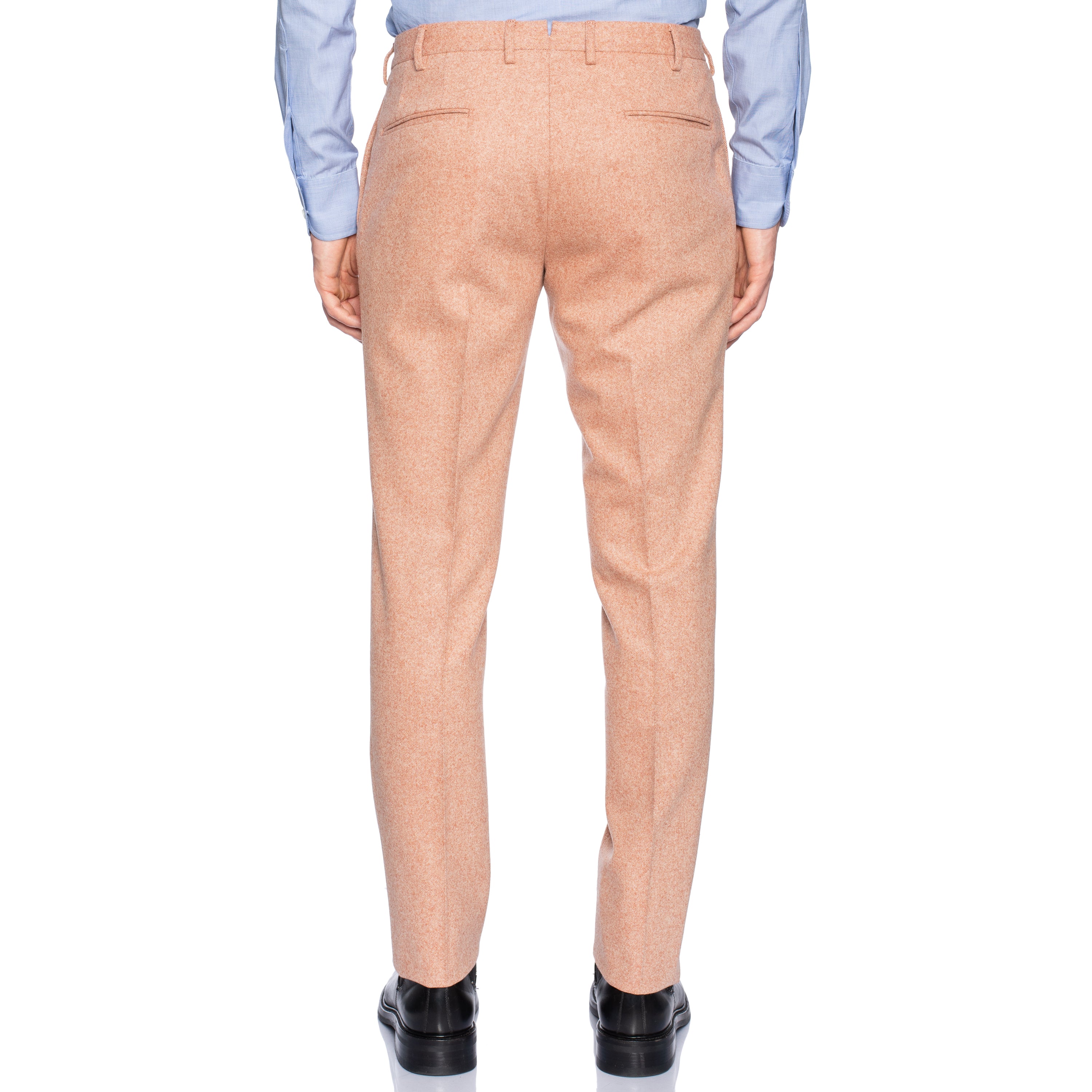 INCOTEX (Slowear) Light Salmon Color Wool Flannel Pants NEW Slim Fit INCOTEX