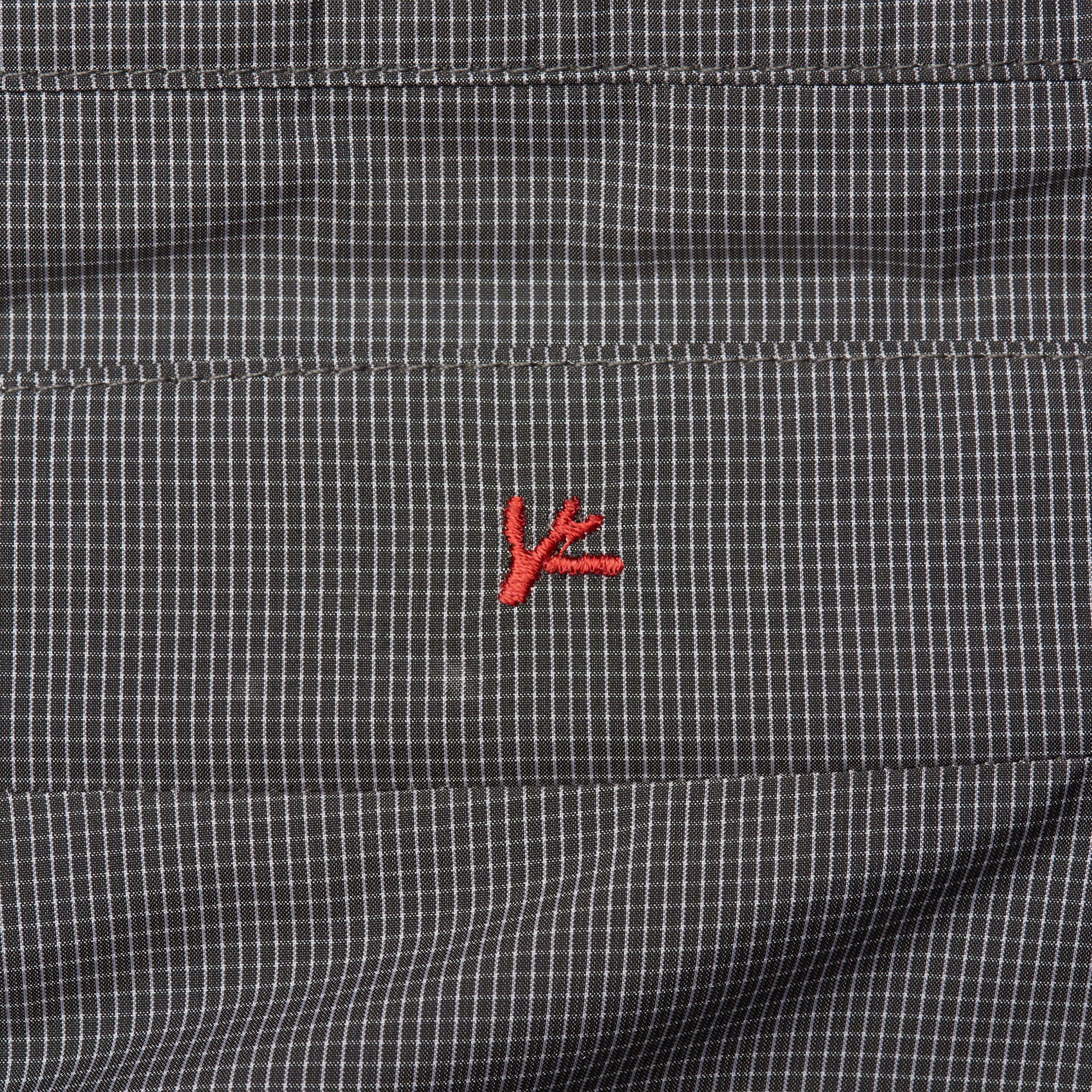 ISAIA Azure Blue Gray Plaid Poly Aqua Canvas Reversible Jacket EU 52 NEW US L ISAIA
