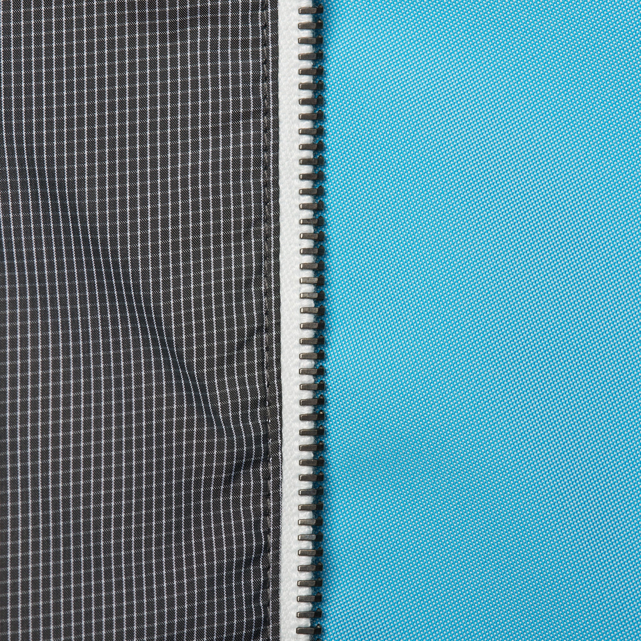 ISAIA Azure Blue Gray Plaid Poly Aqua Canvas Reversible Jacket EU 52 NEW US L ISAIA