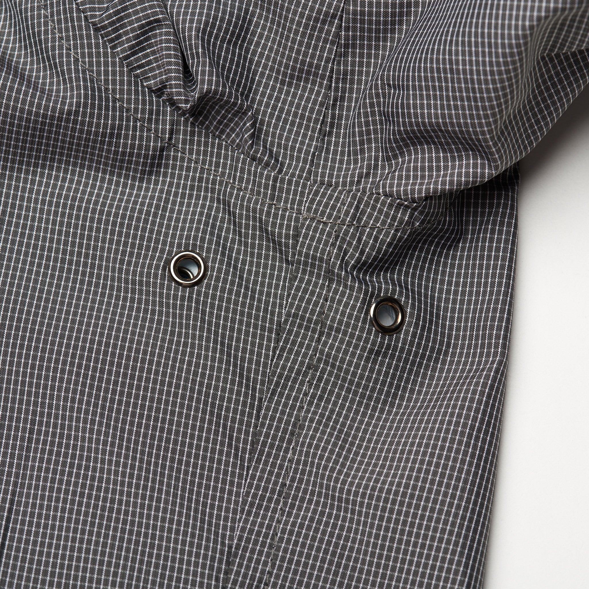 ISAIA Azure Blue Gray Plaid Poly Aqua Canvas Reversible Jacket EU 52 NEW US L ISAIA
