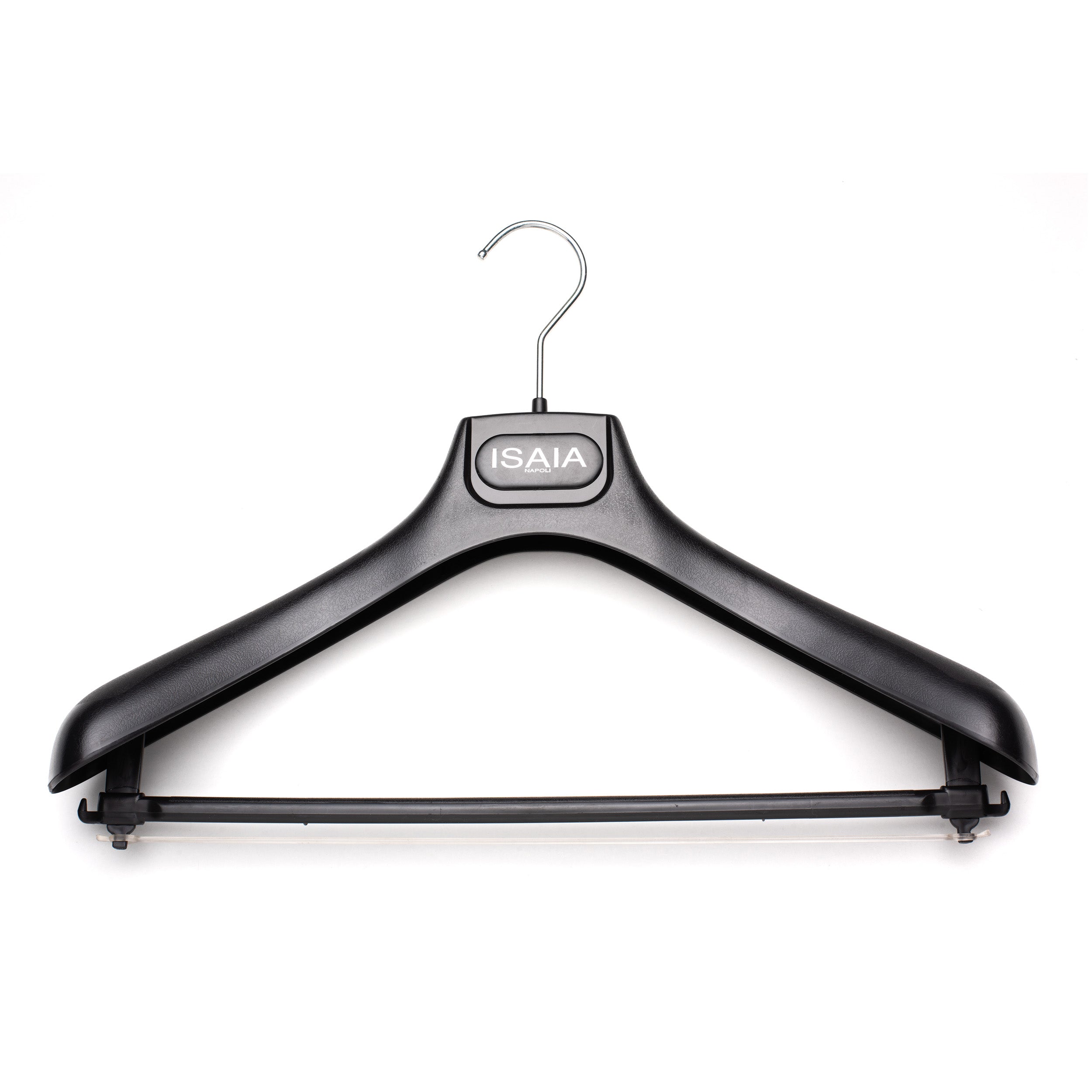 ISAIA Black Plastic Lightweight Suit Hanger Set of 5 ISAIA