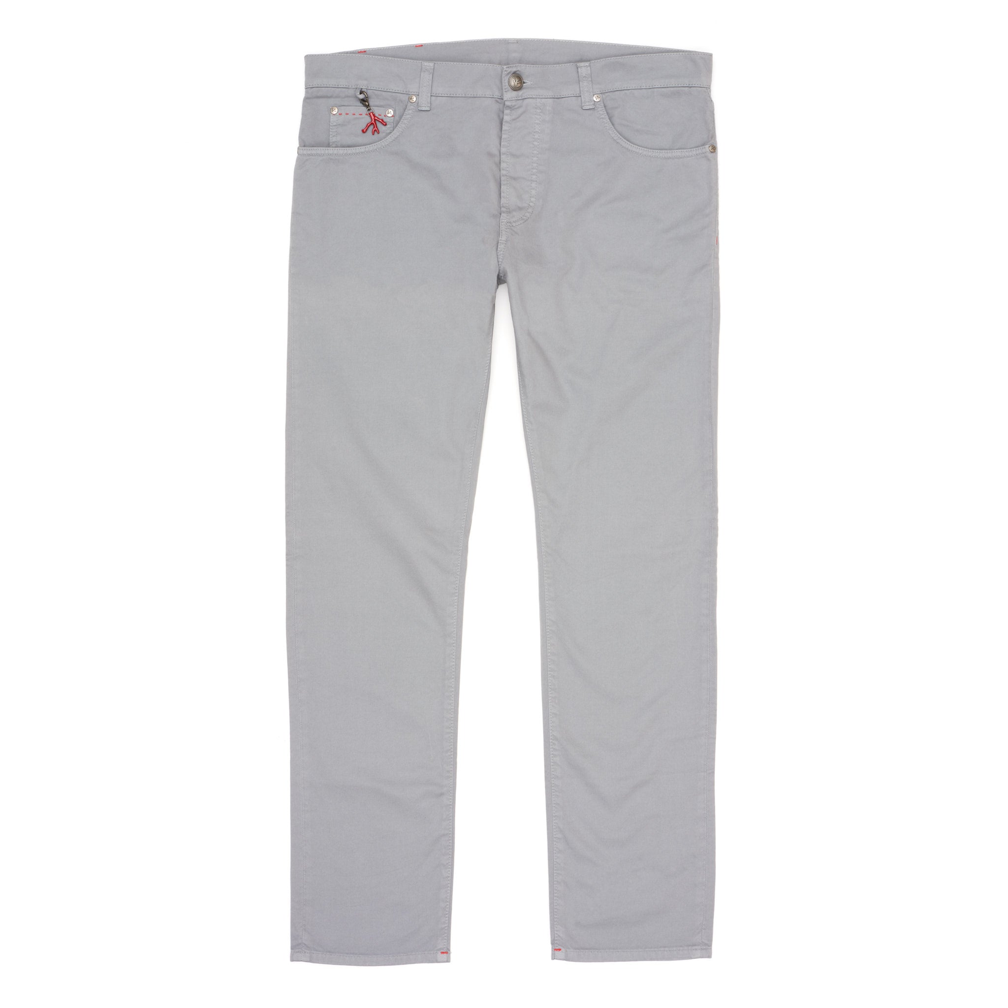 ISAIA Napoli Gray Stretch Denim Slim Fit Jeans Pants EU 54 NEW US 38 ISAIA
