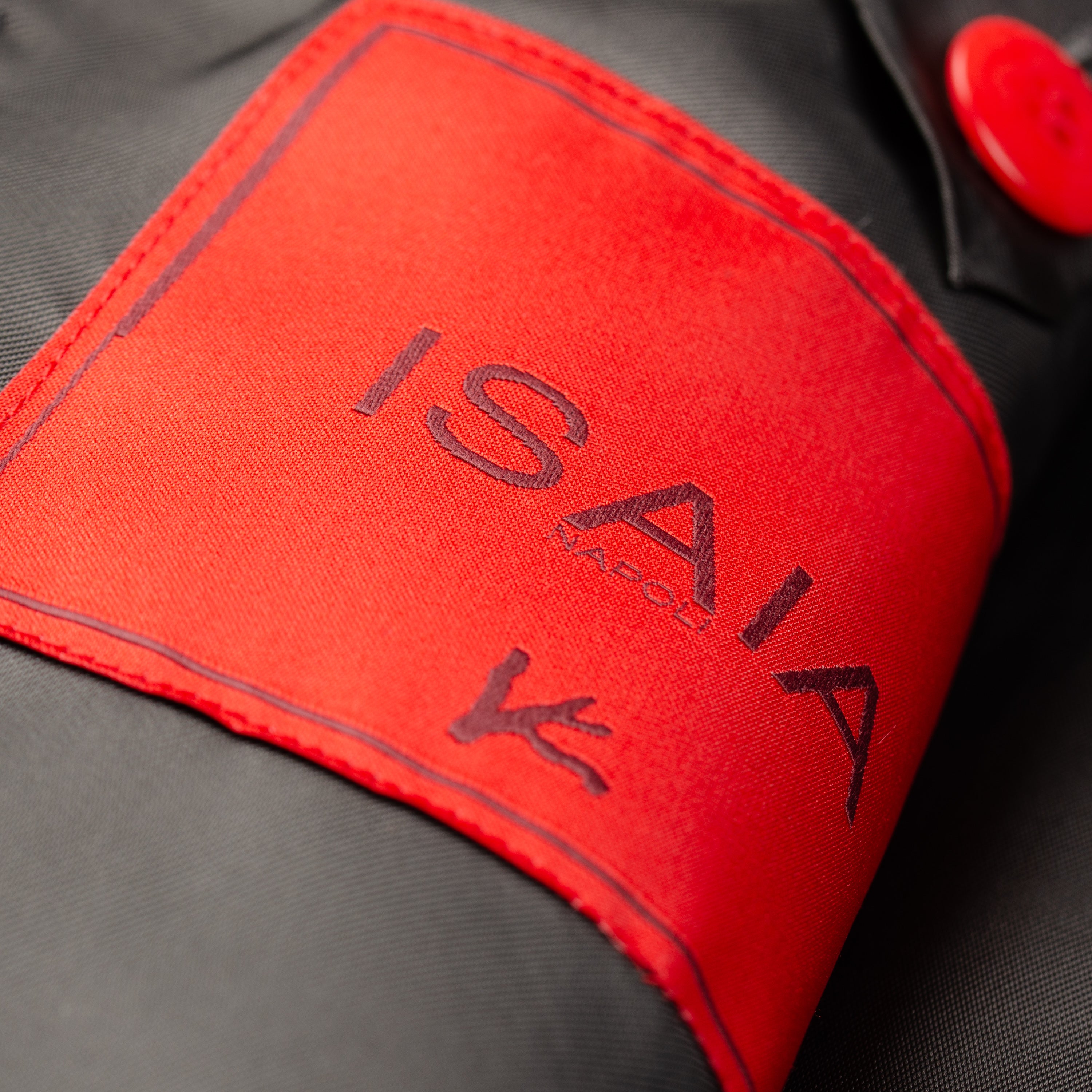 ISAIA Napoli "Base S" Gray Striped Wool Super 180's Jacket EU 44 NEW US 34