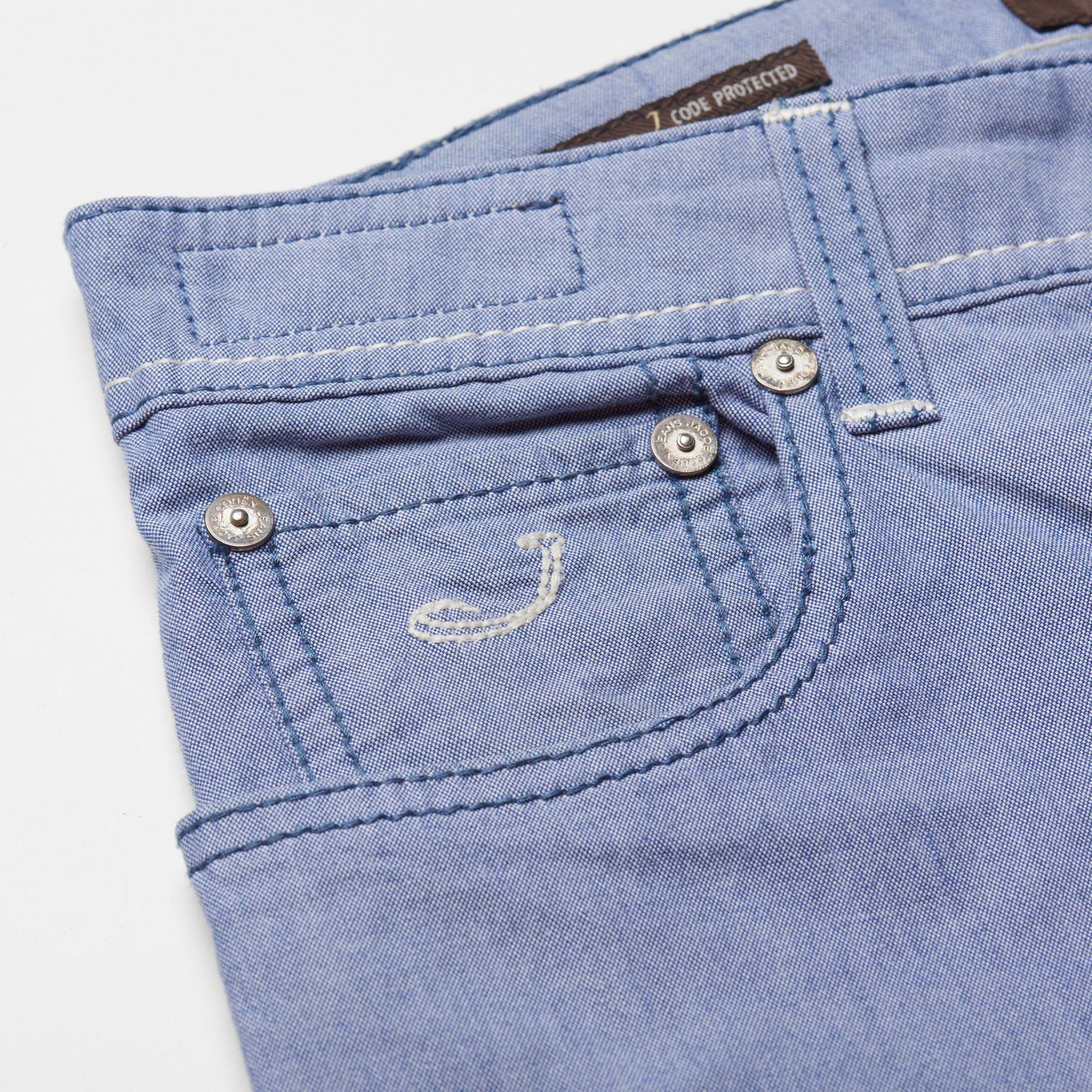JACOB COHEN J688 Comfort Blue Cotton Stretch Slim Fit Jeans Pants US 33