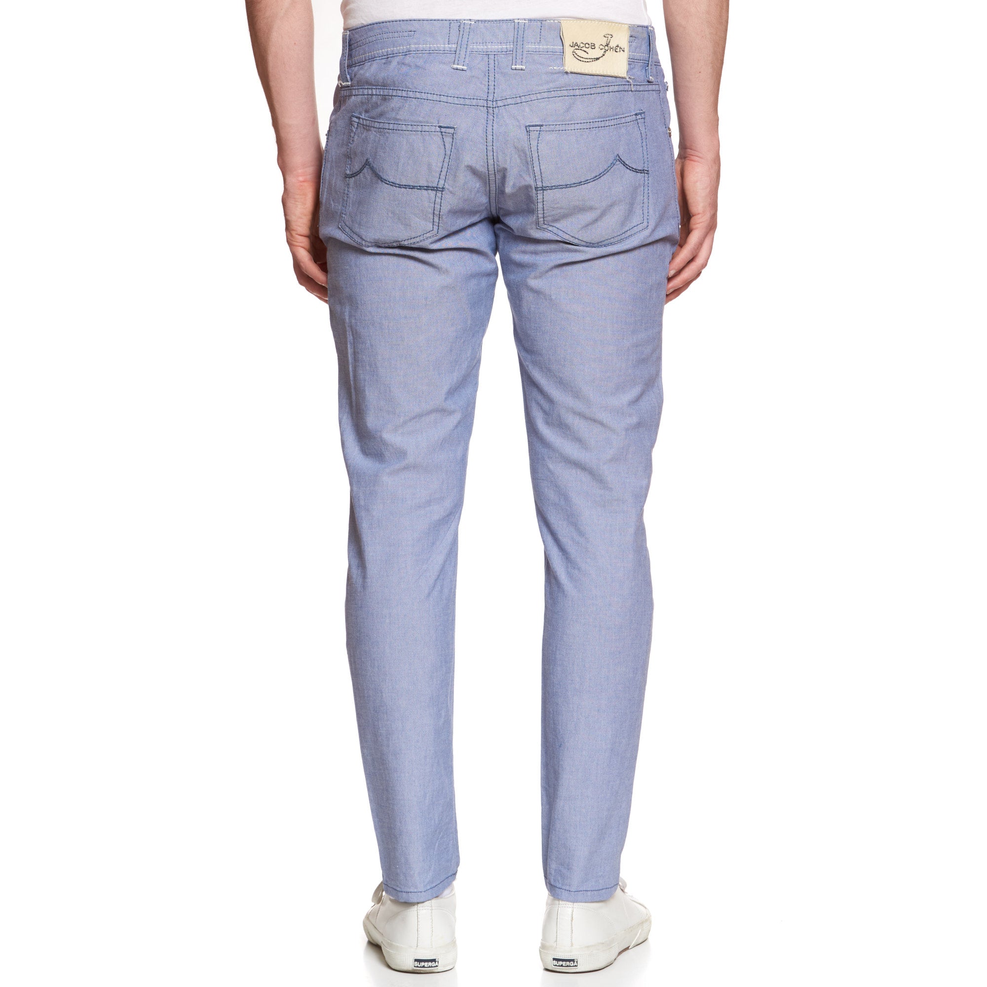 JACOB COHEN J688 Comfort Blue Cotton Stretch Slim Fit Jeans Pants US 33 JACOB COHEN