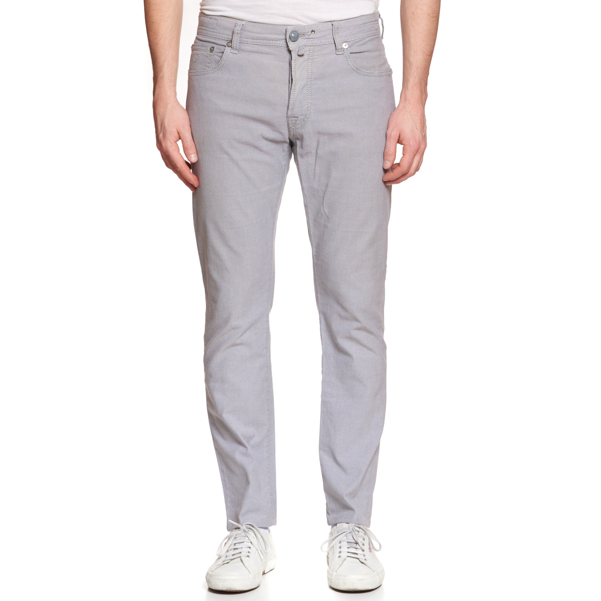 JACOB COHEN J688 Comfort Gray Cotton Stretch Slim Fit Jeans Pants US 33
