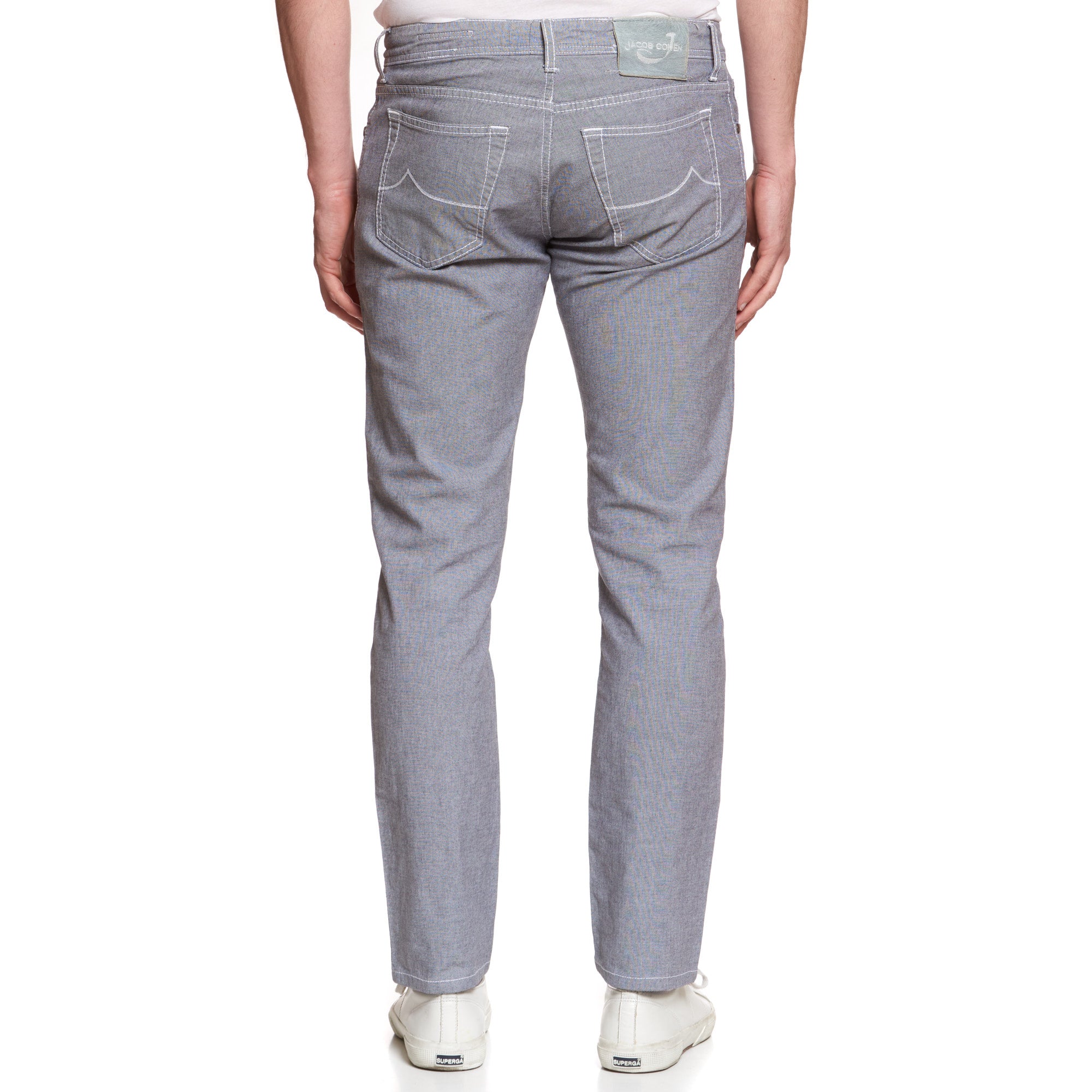 JACOB COHEN J688 Comfort Vintage Gray Cotton Stretch Slim Fit Jeans Pants US 33 JACOB COHEN