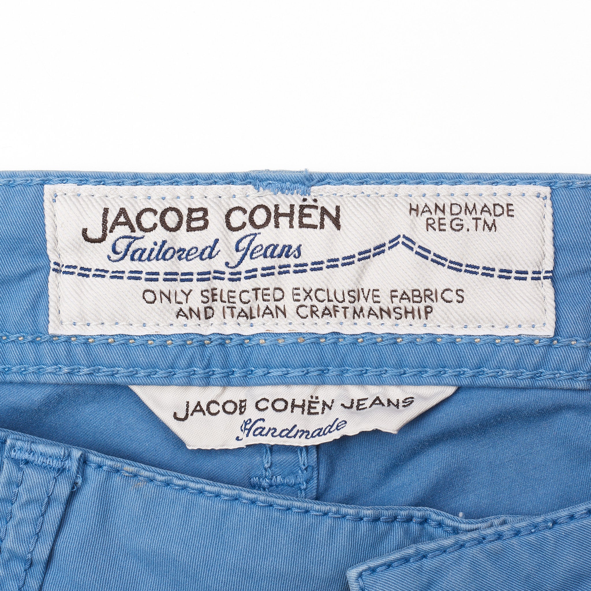 JACOB COHEN PW688 Comfort Blue Cotton Stretch Slim Fit Jeans Pants Size 33 JACOB COHEN