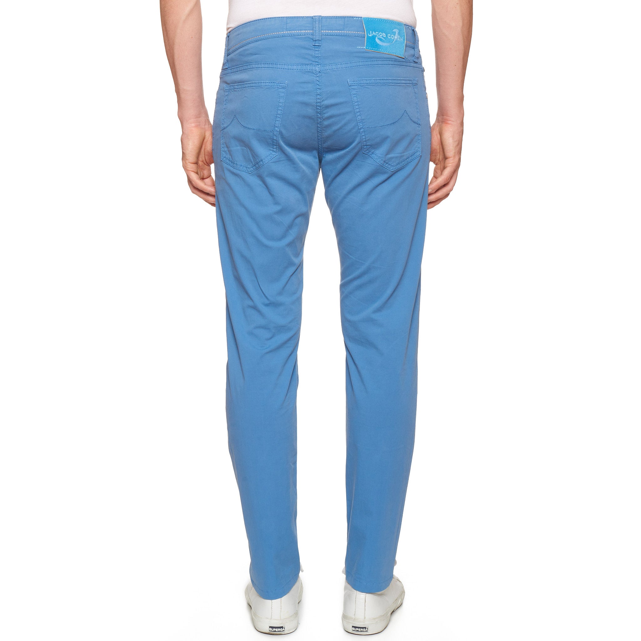 JACOB COHEN PW688 Comfort Blue Cotton Stretch Slim Fit Jeans Pants Size 33 JACOB COHEN