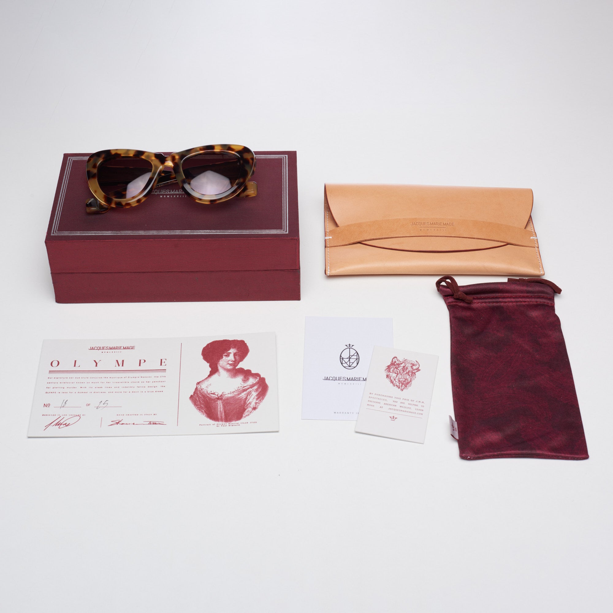 JACQUES MARIE MAGE "Olympe" JMMOL-03 Limited Edition 41/100 Sunglasses NEW JACQUES MARIE MAGE