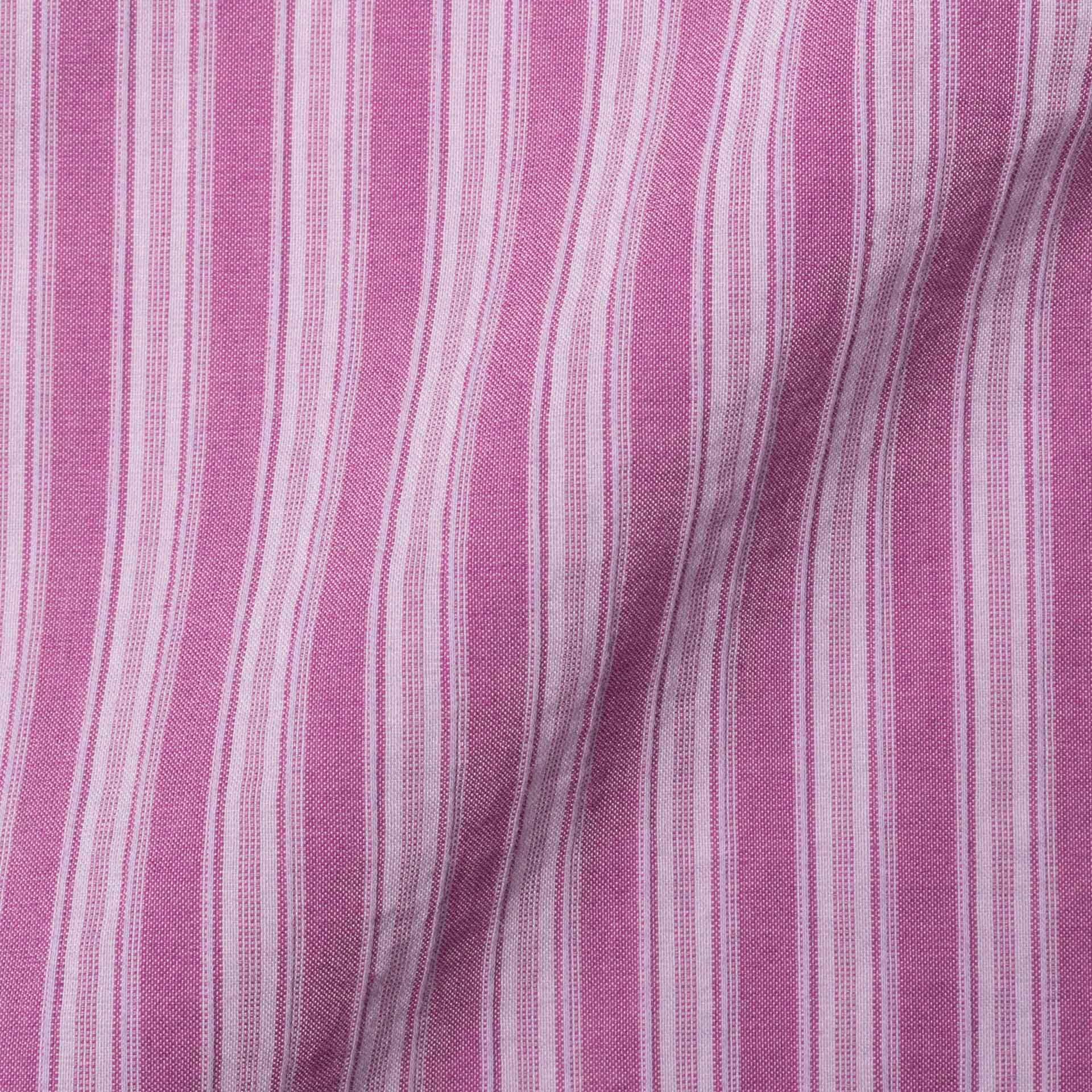 JAY KOS New York Mallow Striped Cotton-Silk Shirt EU 42 US 16.5 JAY KOS