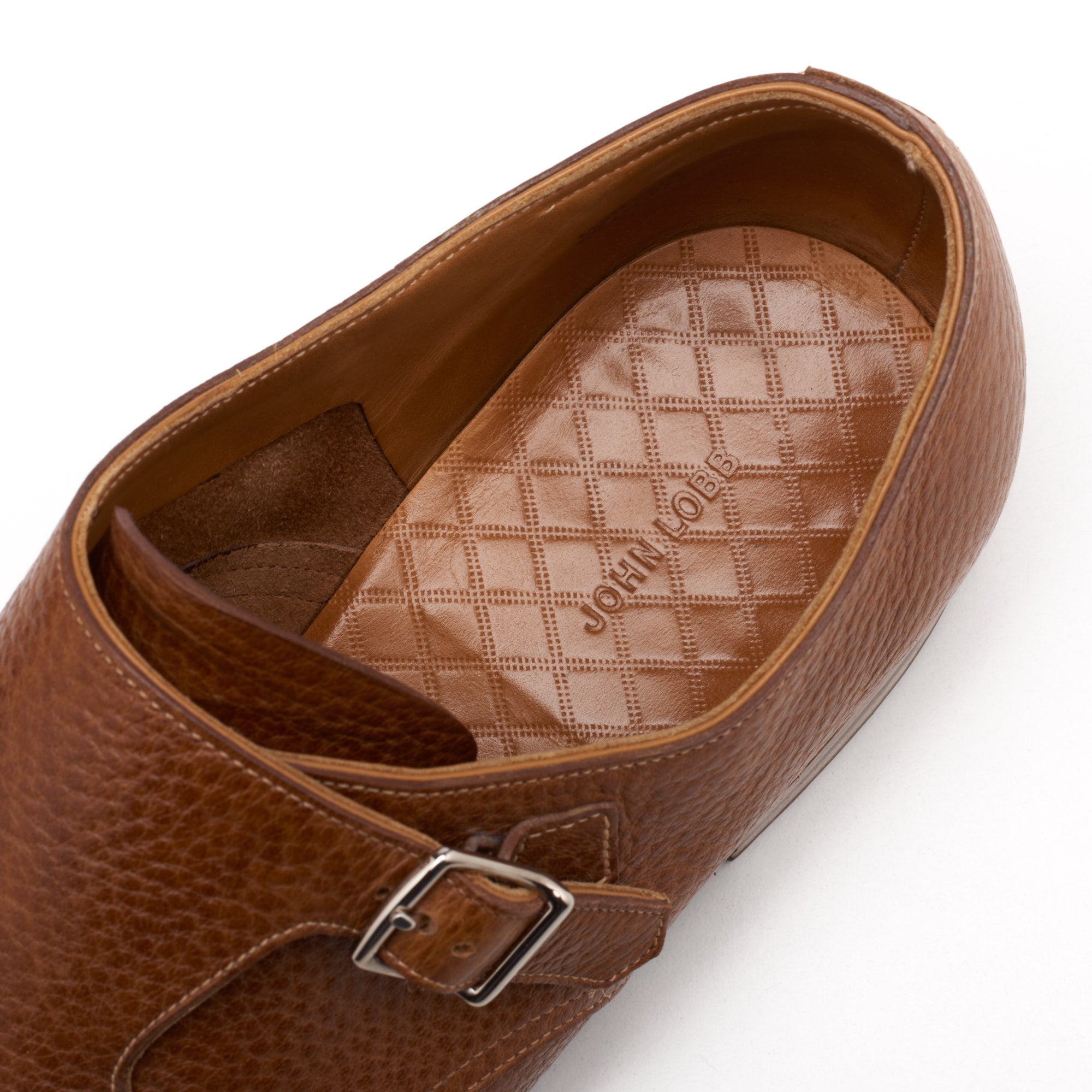 JOHN LOBB "William" Brown Leather Double Monk Shoes UK 8.5E US 9.5 Last 9795 JOHN LOBB