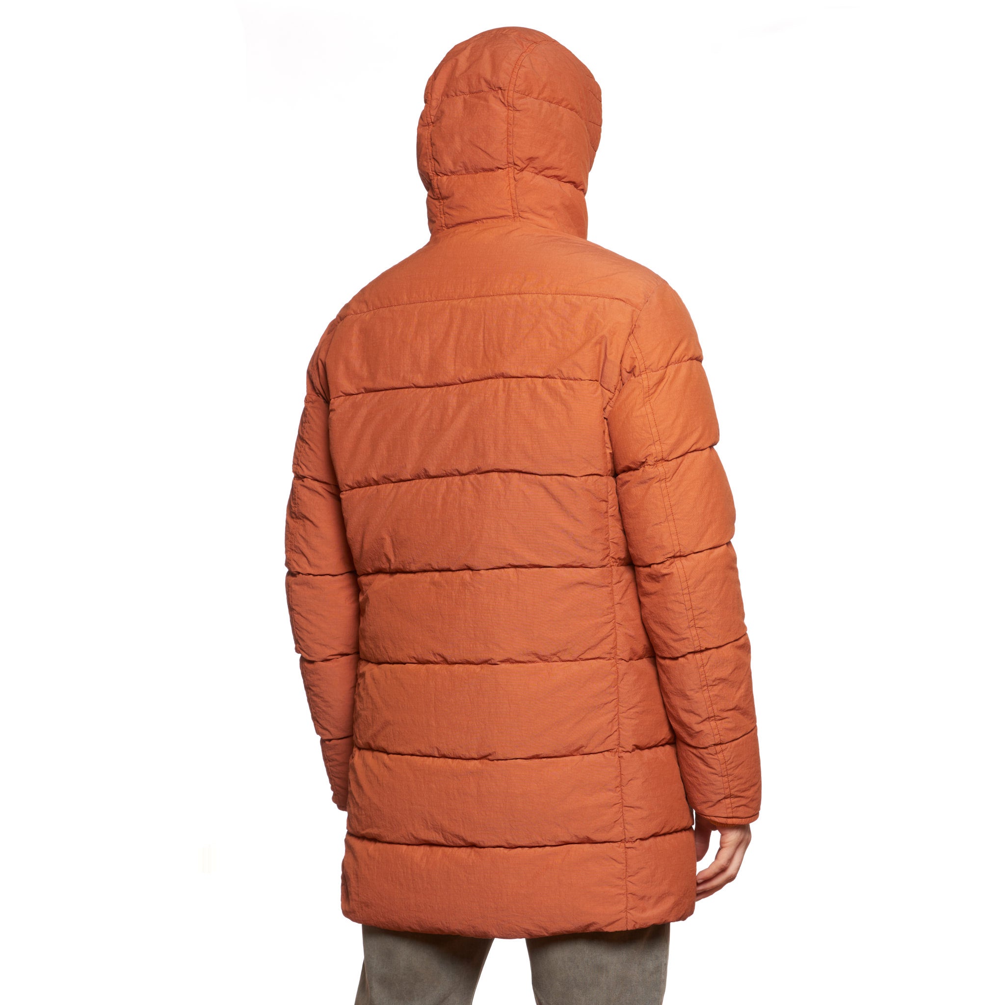 KITON KIRED Orange Goose Down Hooded Parka Puffer Jacket Coat 50 M KIRED
