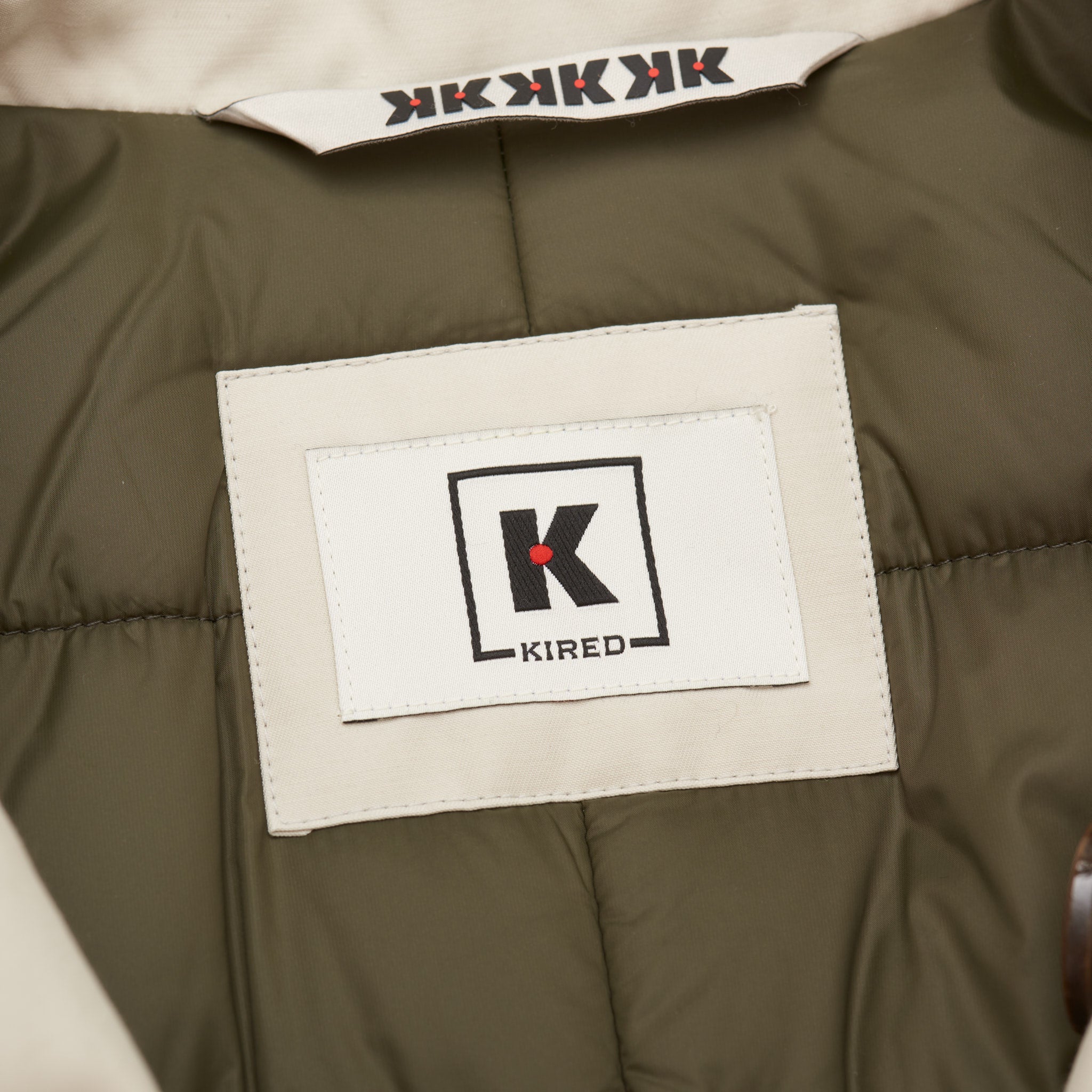 KITON KIRED "Oglio" Primaloft Off-White Padded DB Pea Coat Jacket KIRED