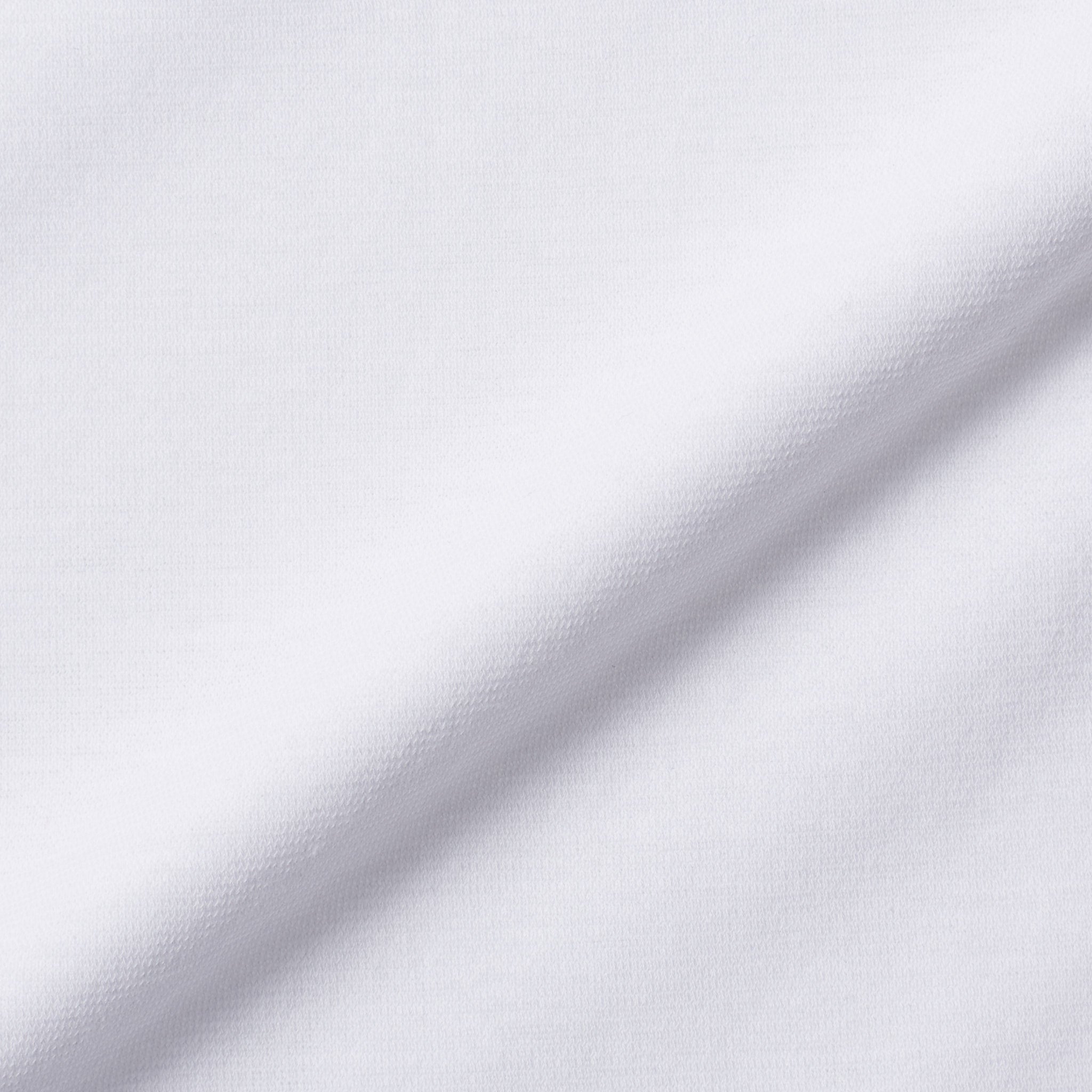 Kiton KIRED "Bacio" White Exclusive Crepe Cotton Short Sleeve T-Shirt Slim KIRED
