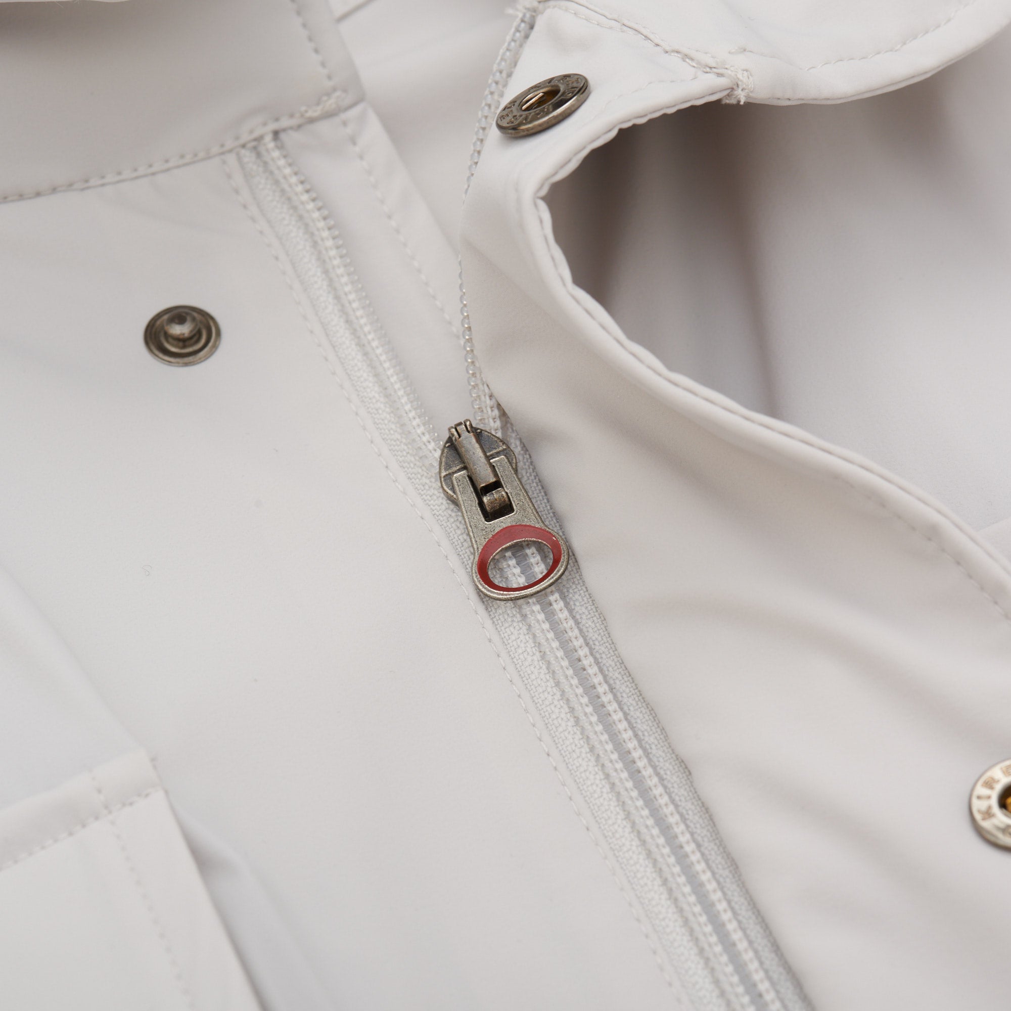Overstige samtale Ironisk KITON KIRED "Flip" Gray Super Stretch Fabric Hooded Field Jacket EU 50 –  SARTORIALE