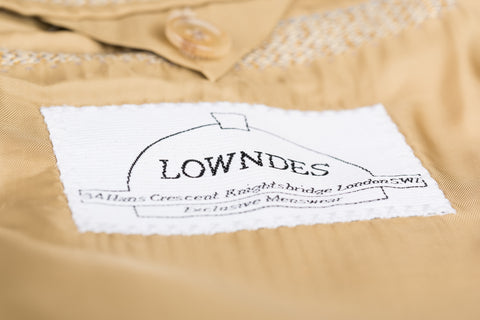 LOWNDES by D'Avenza Beige Cashmere-Wool Super 120's Jacket Sport Coat 50 NEW 40