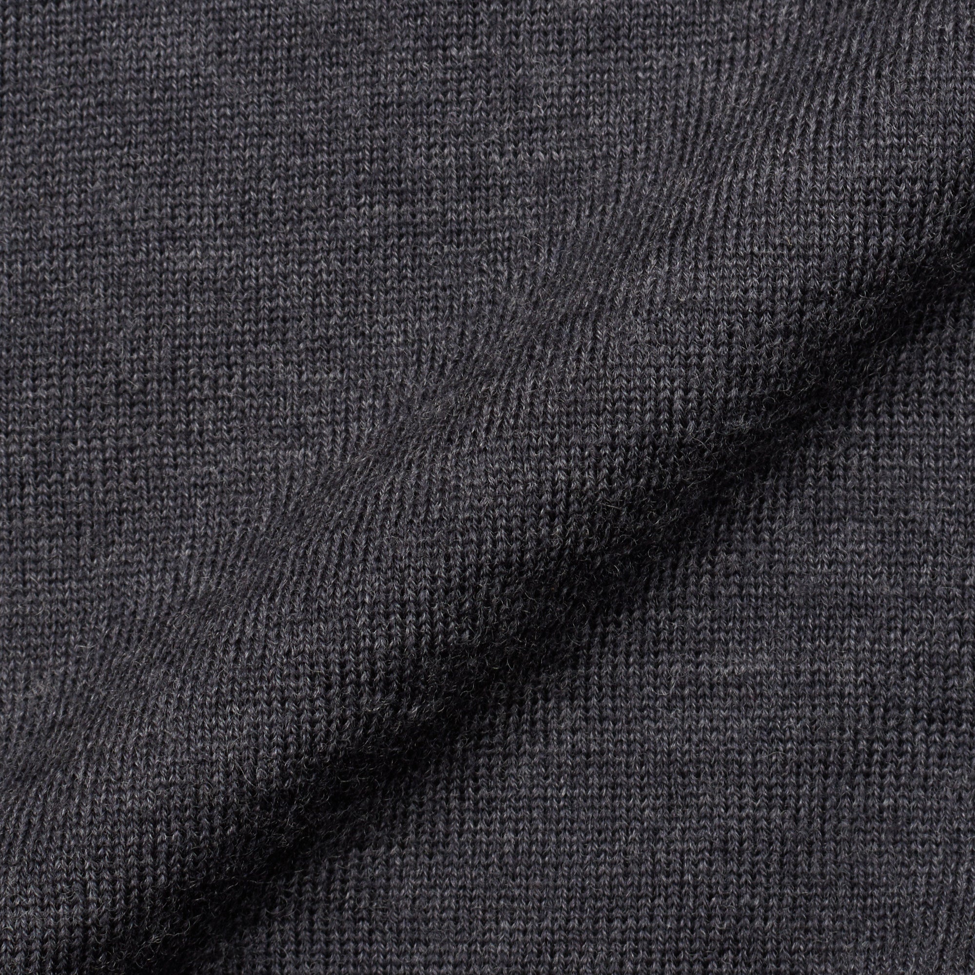 LUIGI BORRELLI NAPOLI Gray Wool Knit Crewneck Sweater EU 48 US S