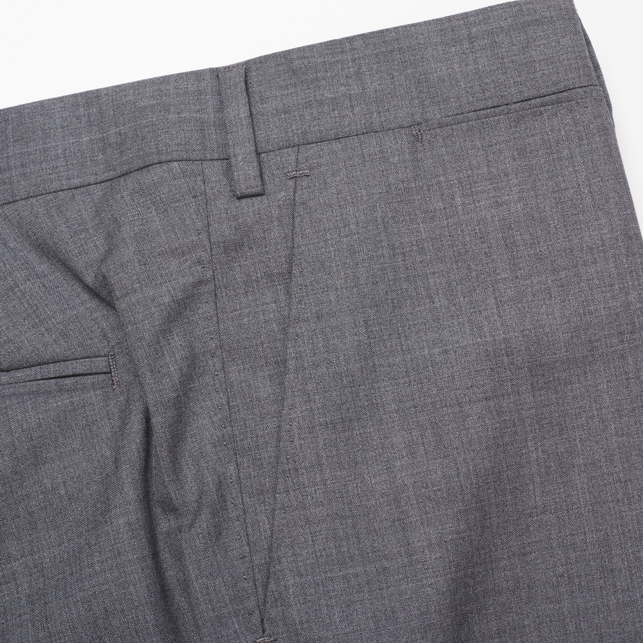 LUIGI BORRELLI Royal Collection L.B.R.C. Gray Wool Flat Front Dress Pants NEW LUIGI BORRELLI