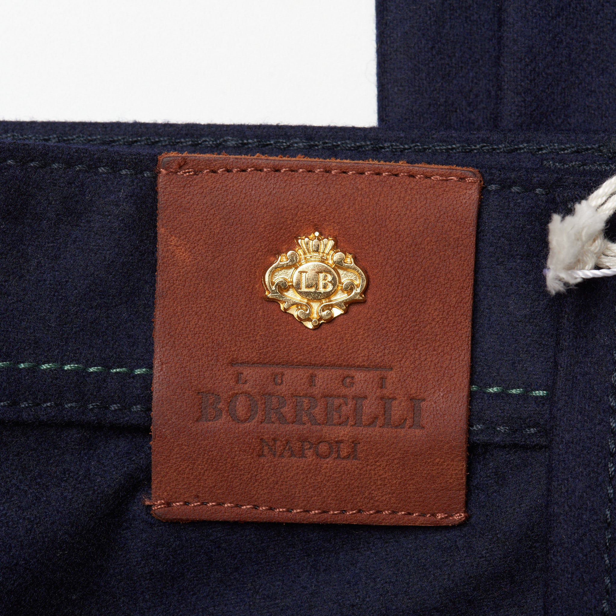 LUIGI BORRELLI Royal Collection L.B.R.C. "Caracciolo-RC" Blue Wool Jeans Pants N